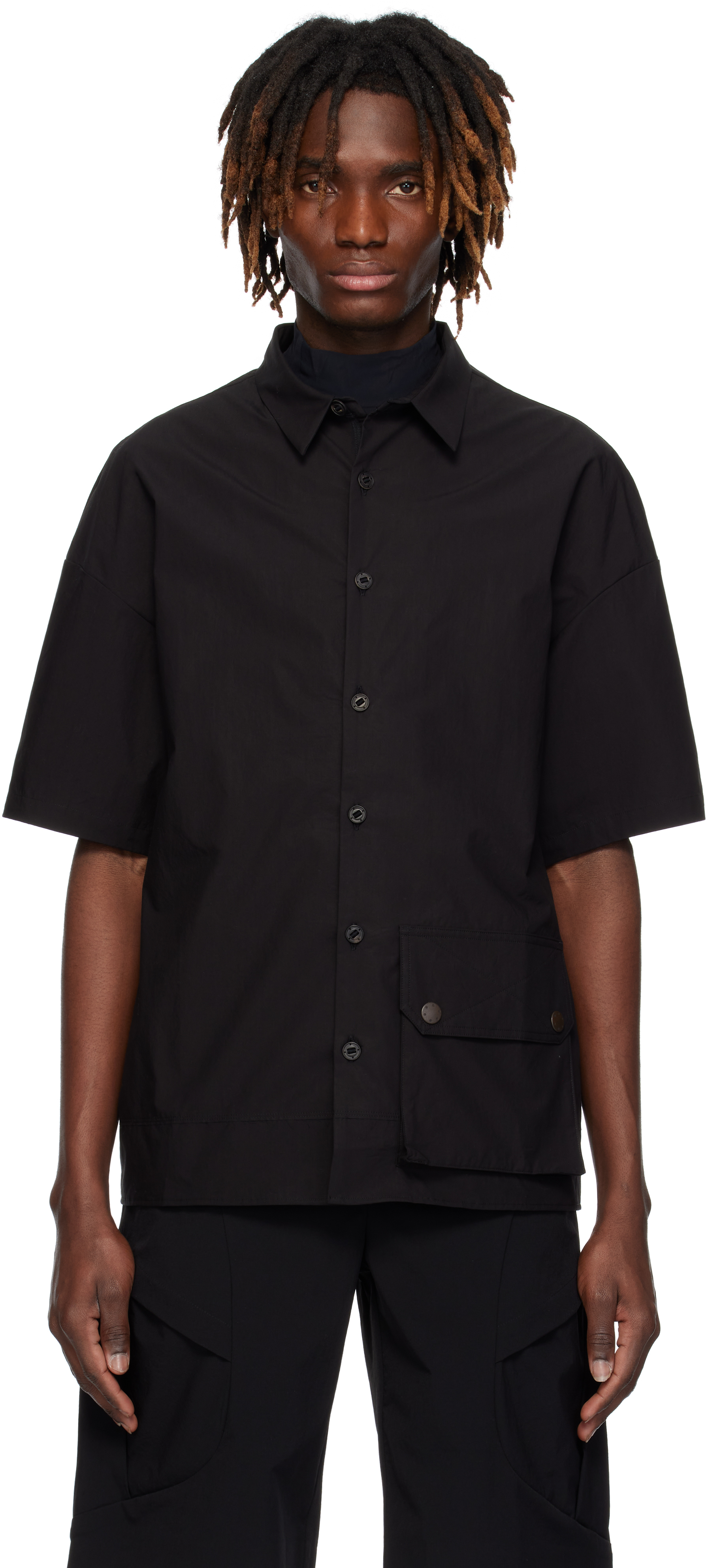 Black Half Sleeve Shirt