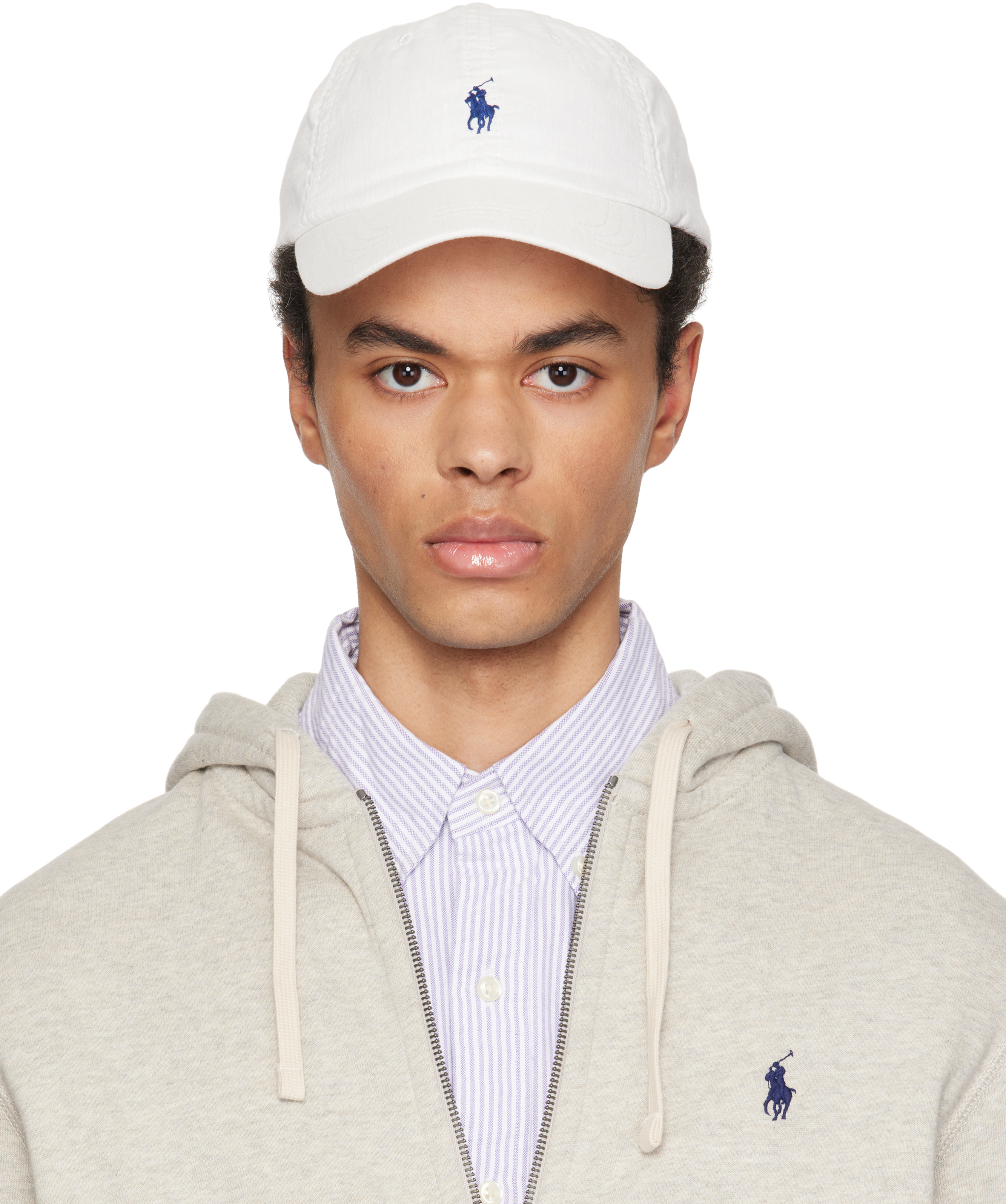 【ギフト】 Polo キャップ リネン コットン ホワイト Lauren: Ralph 帽子