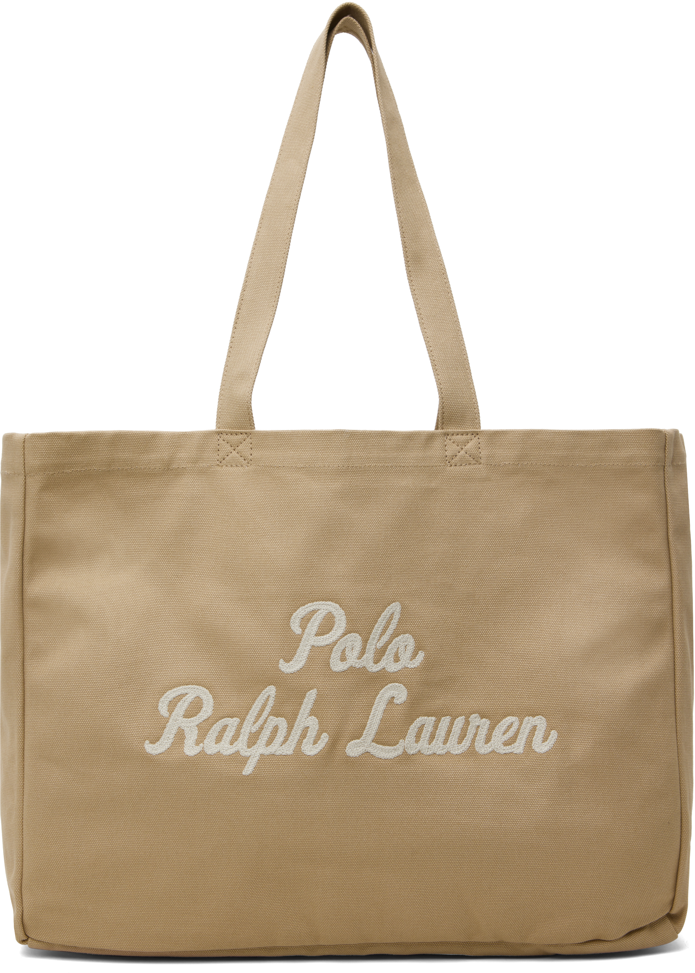 ラルフローレン ベージュ キャンバストートバッグ ロゴ刺繍入り INTERMODE KAWABE｜POLO RALPH LAUREN(ポロ ラルフ ローレン