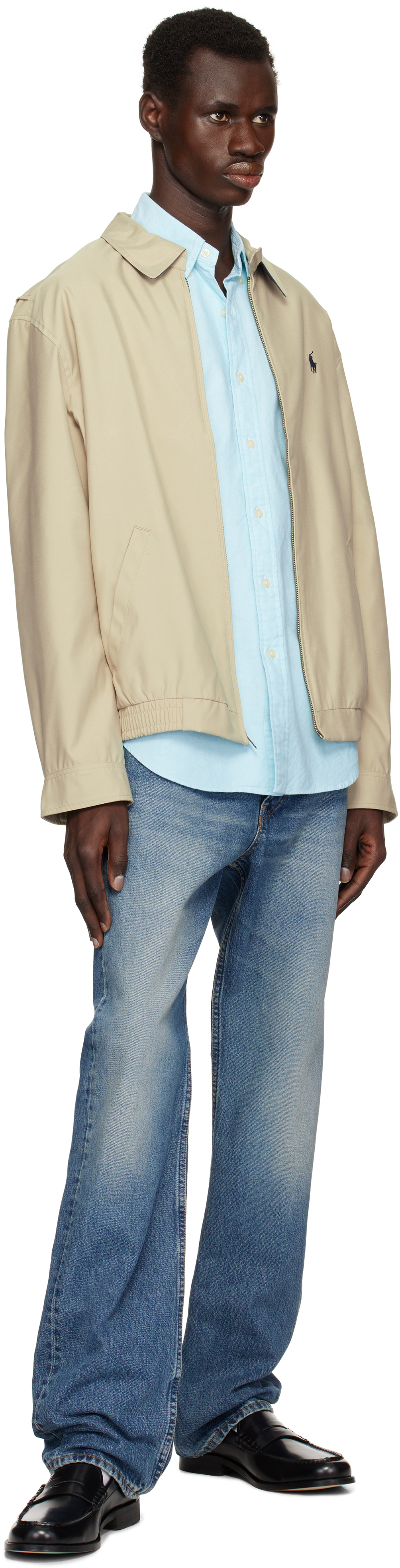 Polo Ralph Lauren Mens Lightweight Windbreaker Regular Big Tall In Khaki Uniform
