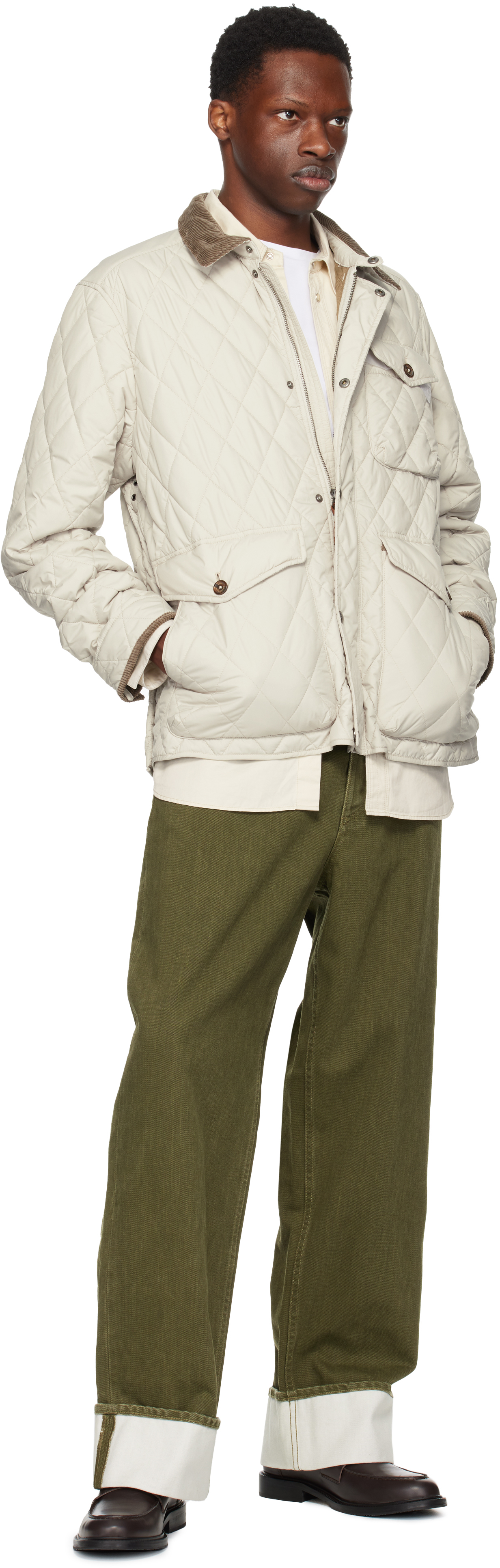 Polo Ralph Lauren Gray 'the Beaton' Quilted Jacket