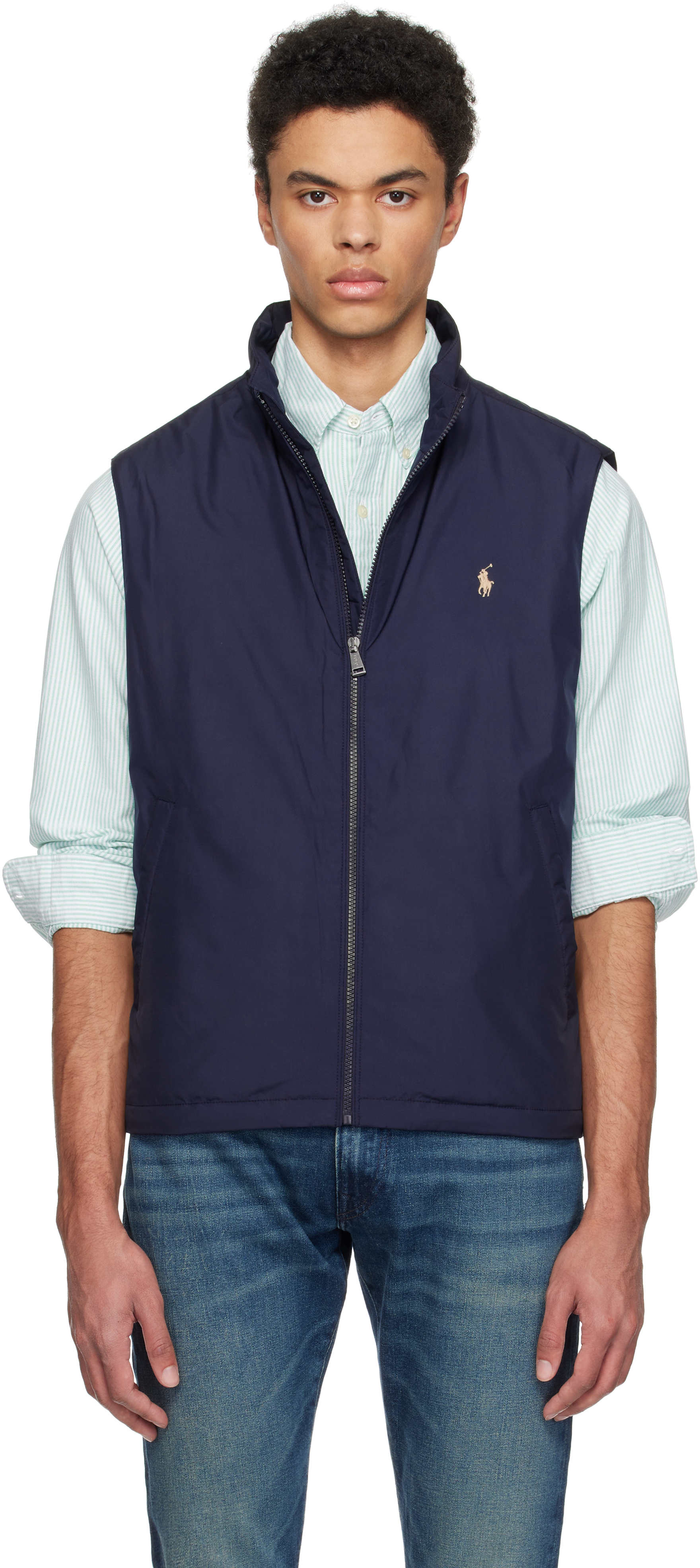 【関税込み】Sportmax ネイビー Cloruro ベスト Polo Ralph Laurenのネイビー Pack インサレーション ベストが