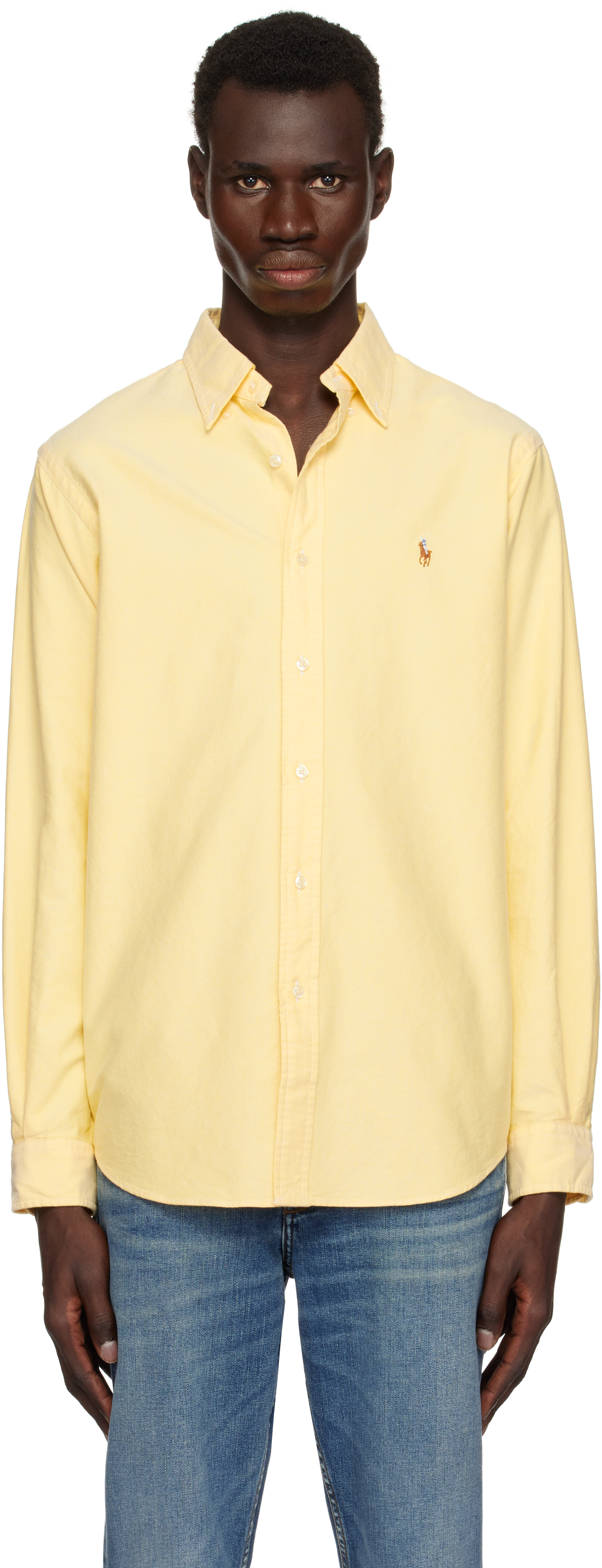 Yellow Classic Fit 'The Iconic Oxford' Shirt