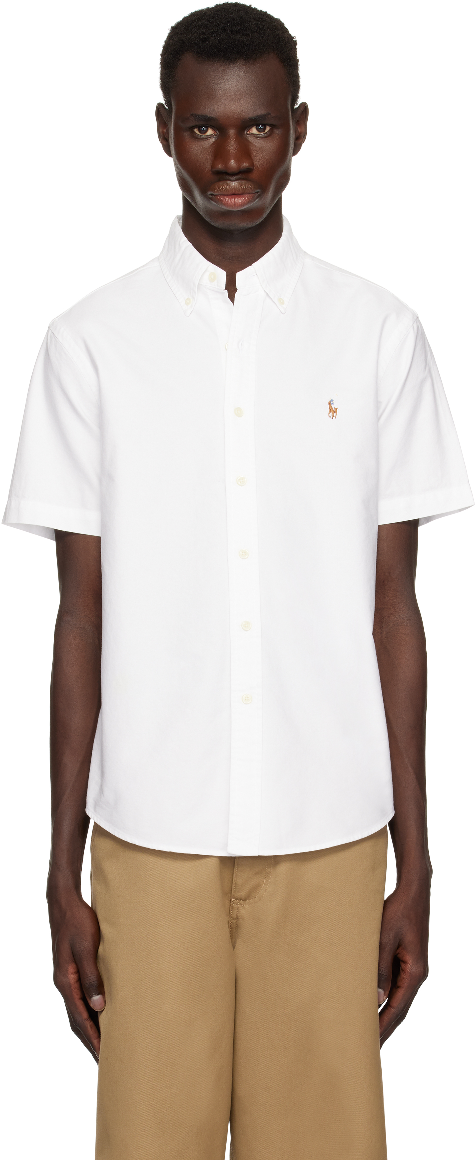 White Classic Fit Oxford Shirt