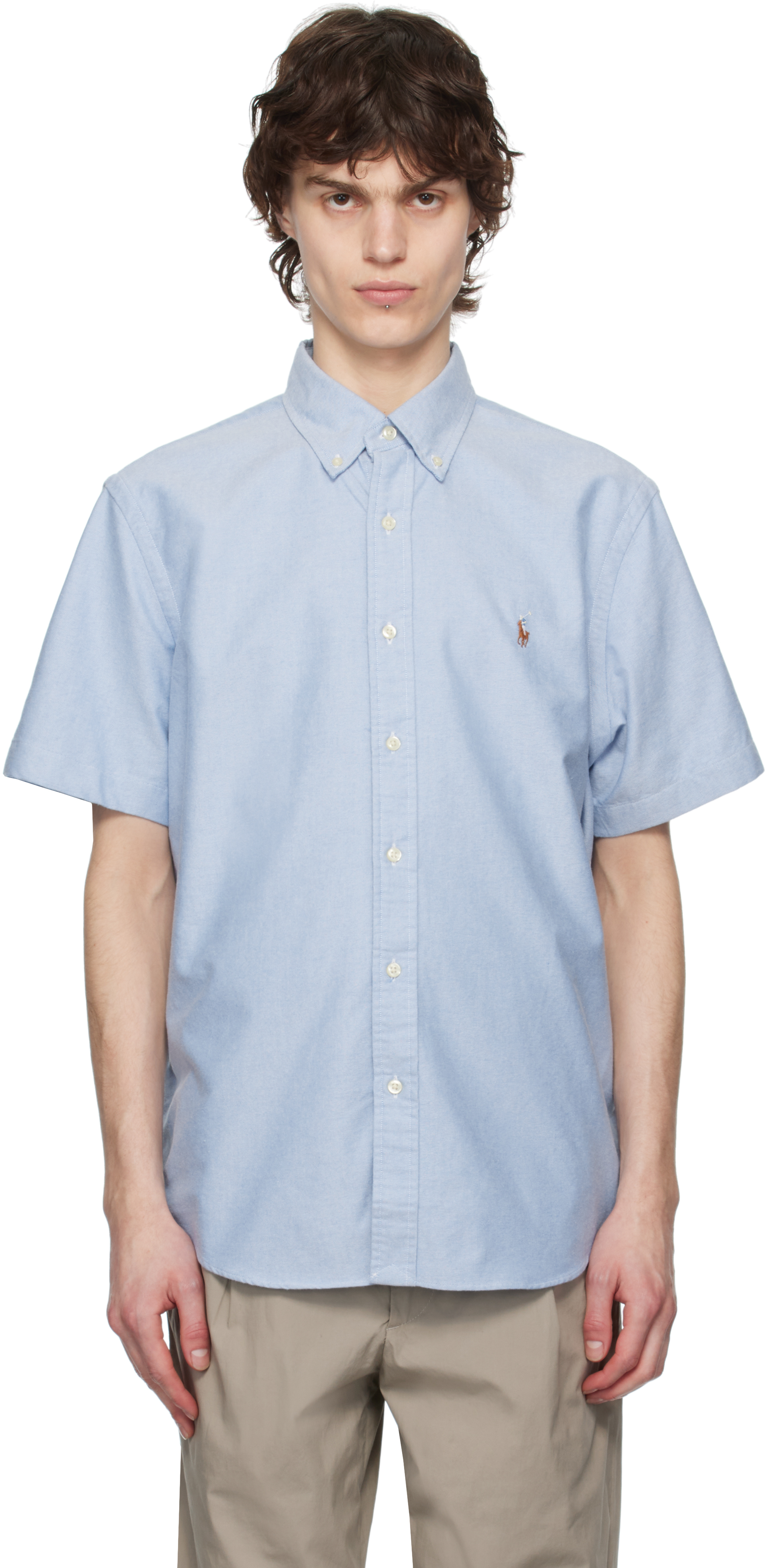 Blue Classic Fit Oxford Shirt