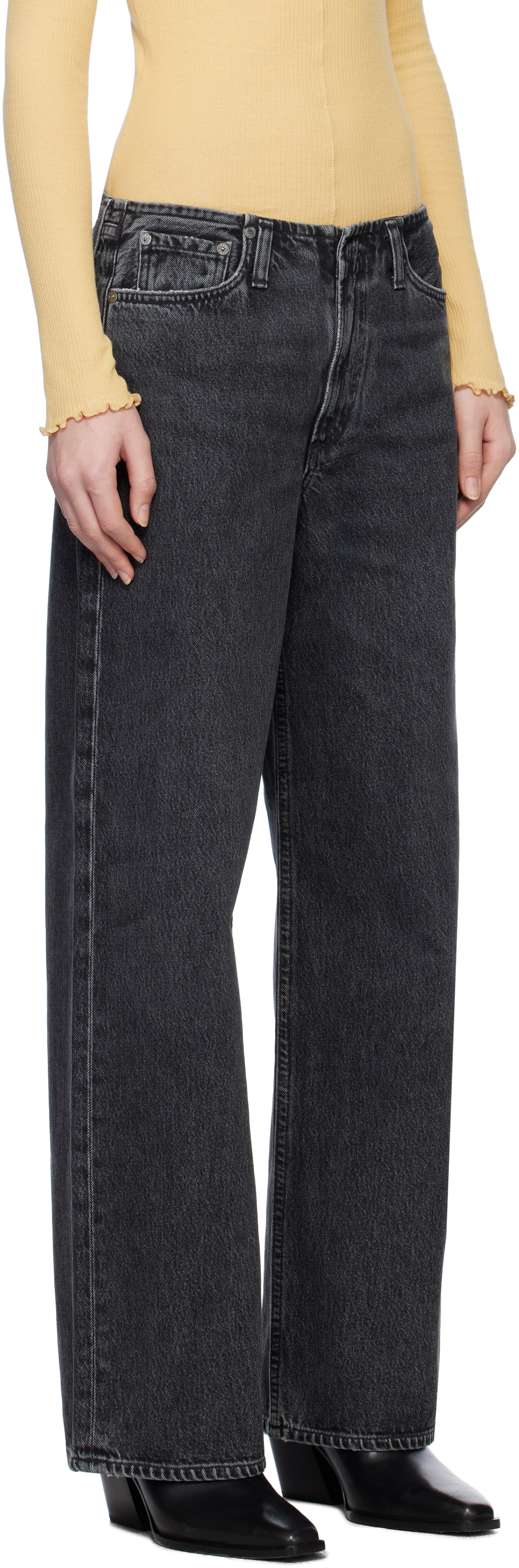 Agolde Low Slung Baggy Jeans In Paradox