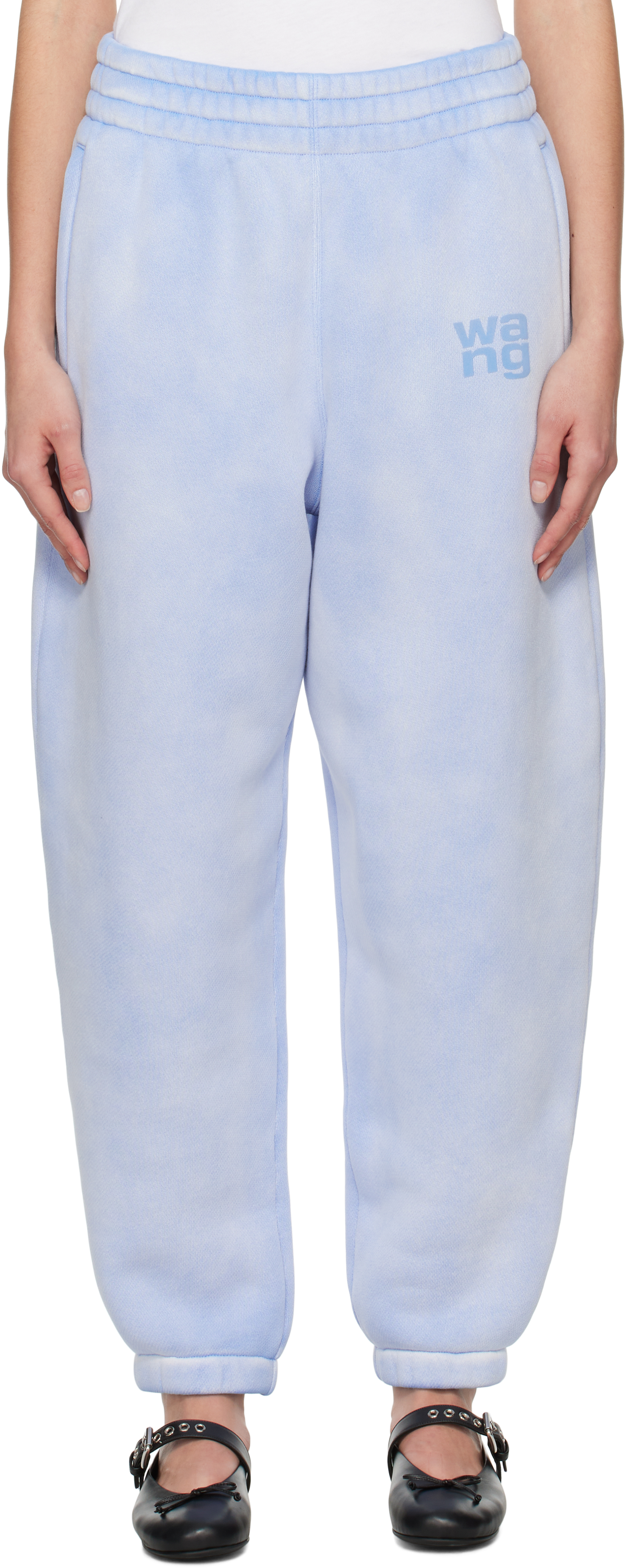 alexanderwang. t Gray Puff Logo Sweatpants