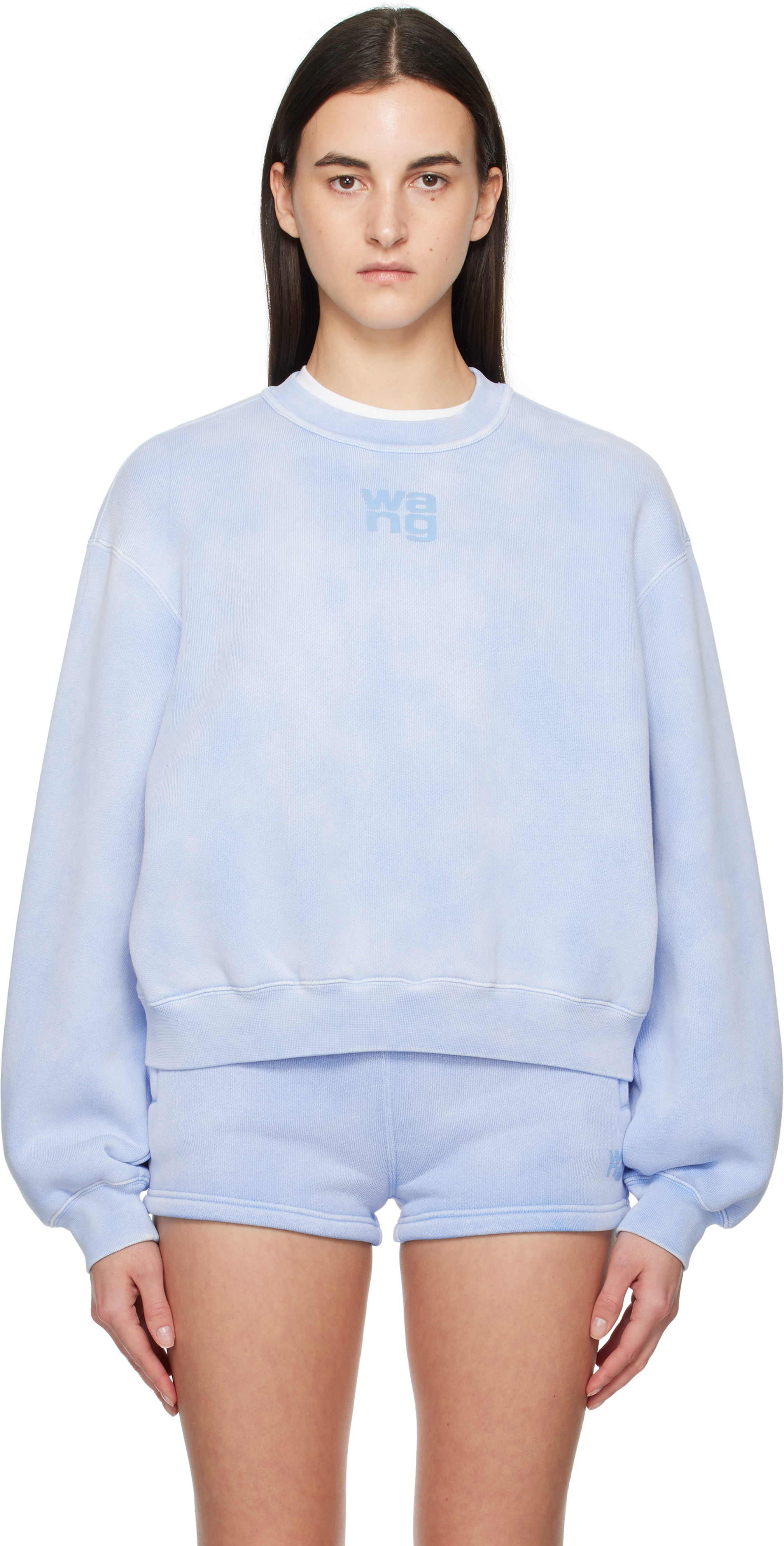 alexanderwang. t Gray Puff Logo Sweatshirt