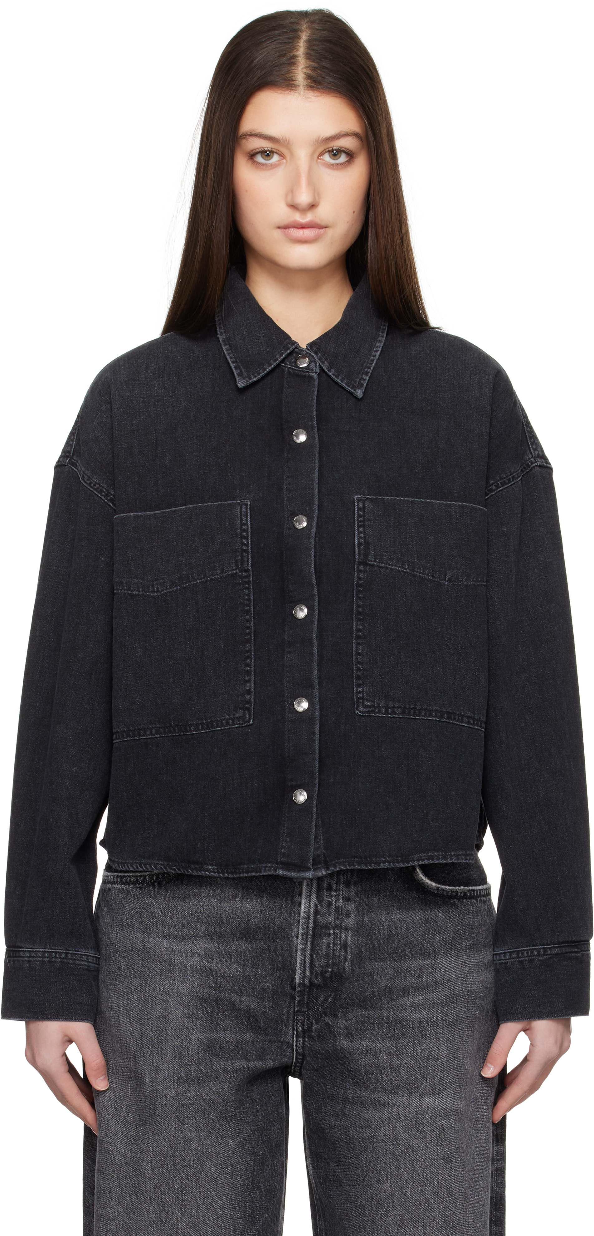 Black Myah Denim Shirt