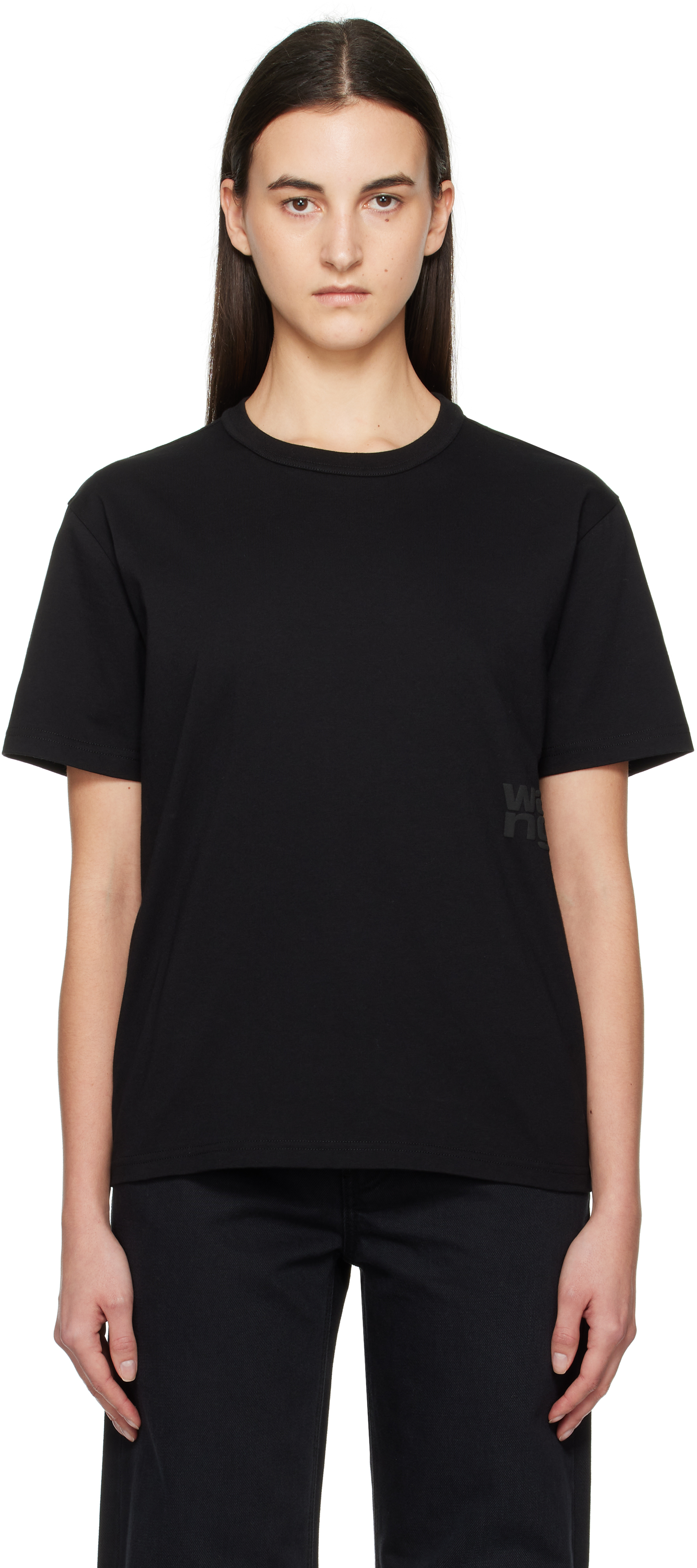 alexanderwang. t Gray Puff Logo T-shirt