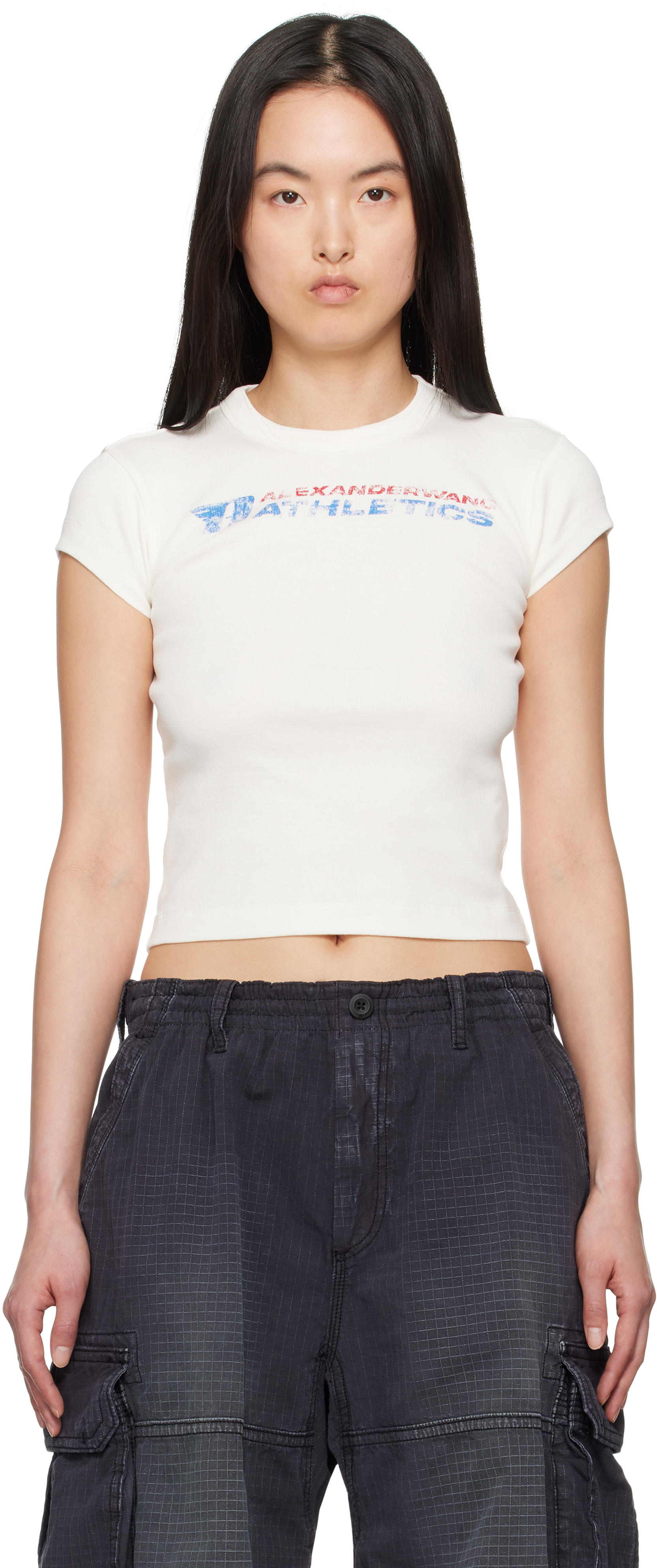 ALEXANDER WANG】DISTRESSED MUSCLE TEE M