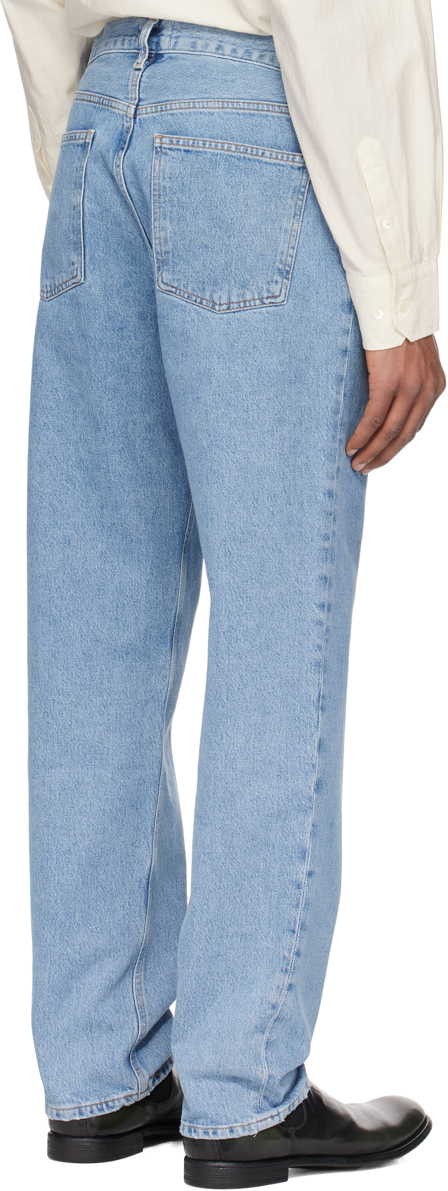 Agolde Black Waldon Jeans In Blue