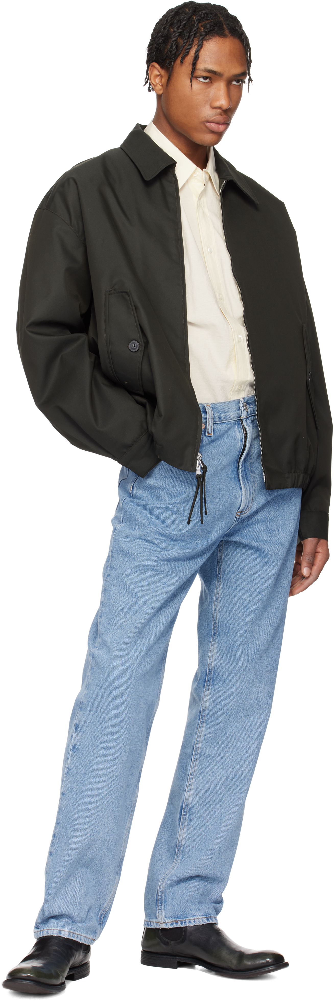 Agolde Black Waldon Jeans In Blue