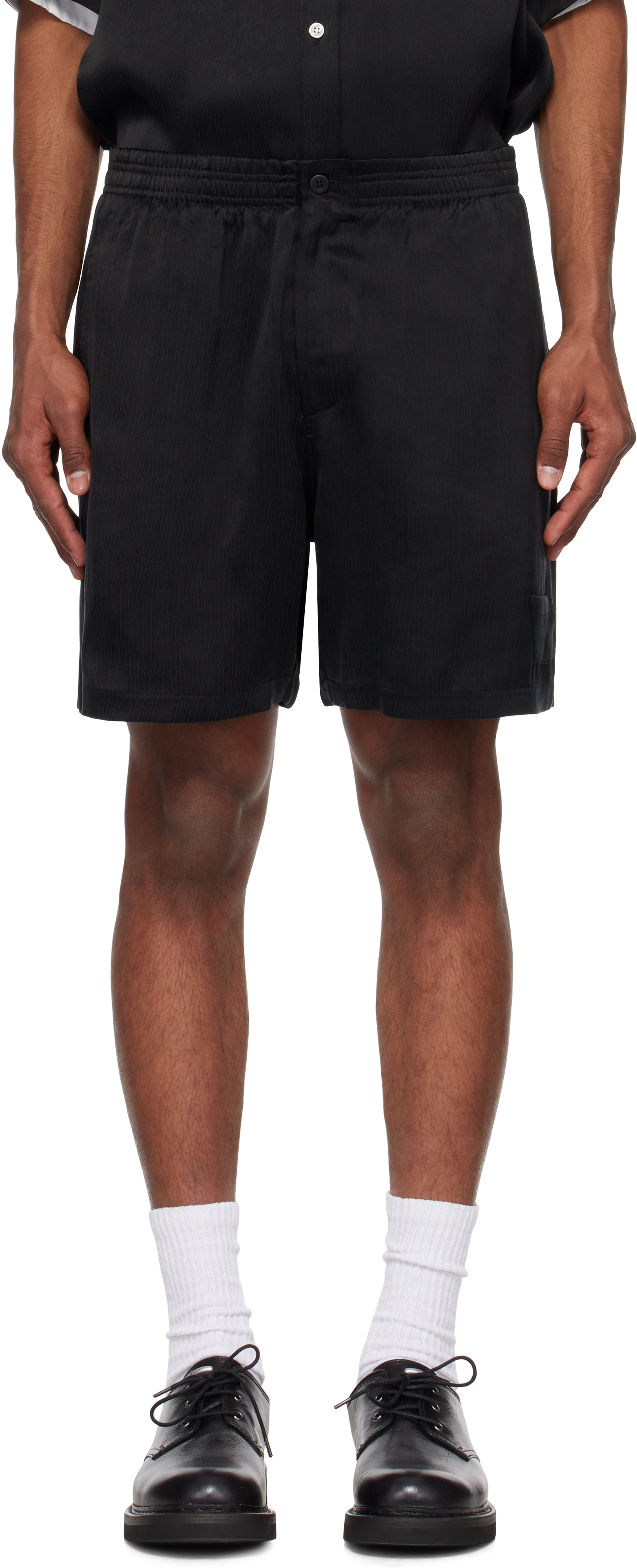 Black Double Pocket Shorts