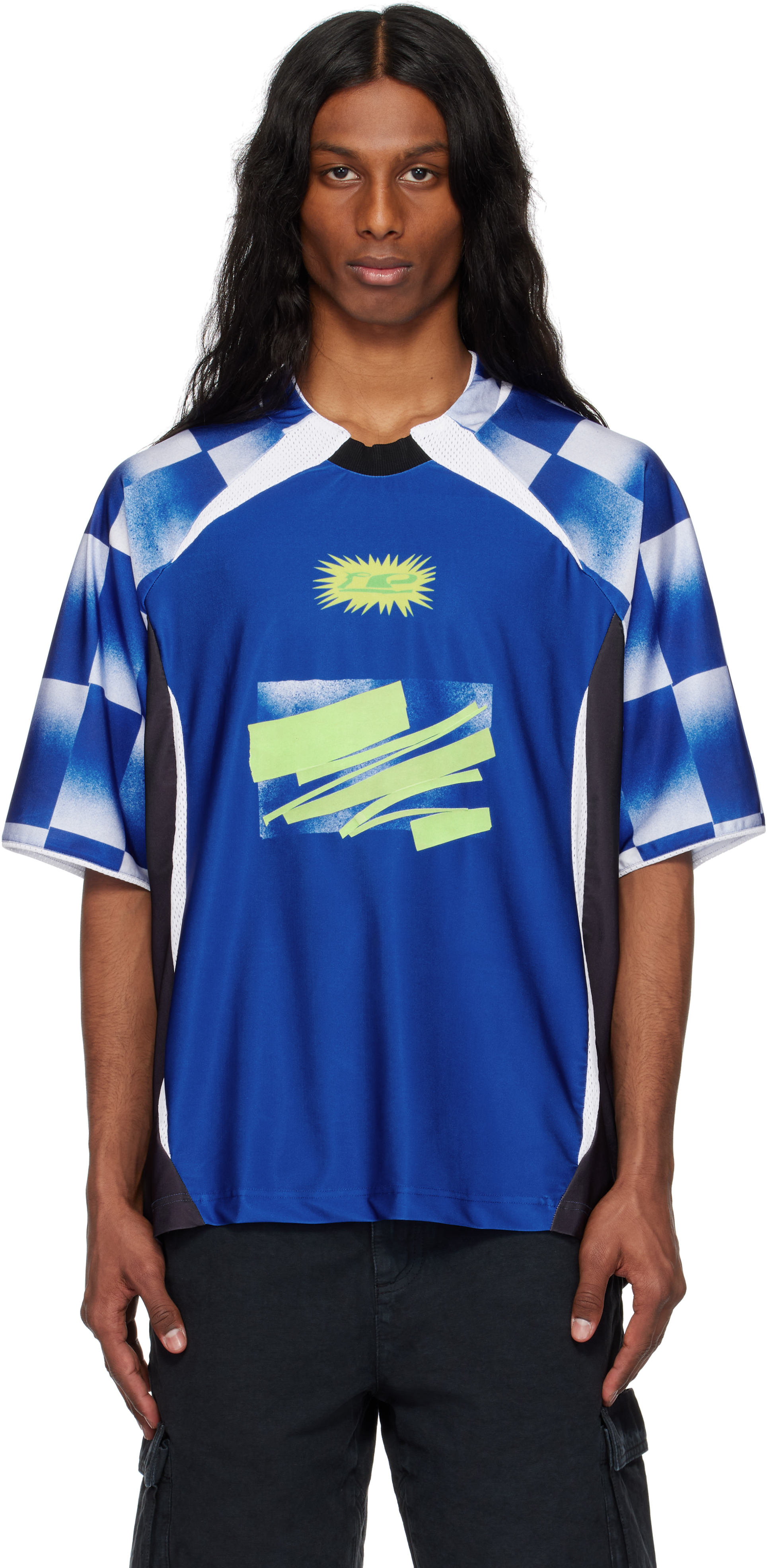 Blue Torn Jersey