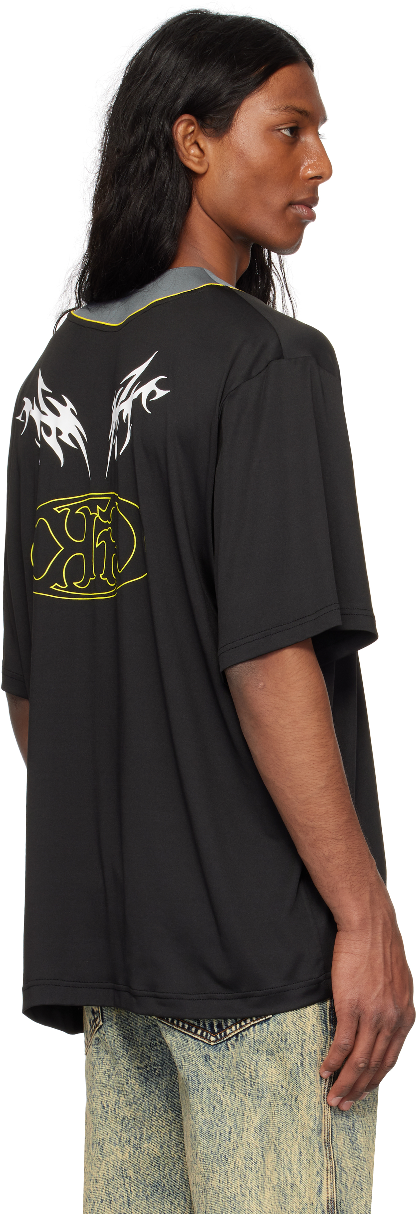 Kusikohc Black Baseball Shirt In Black