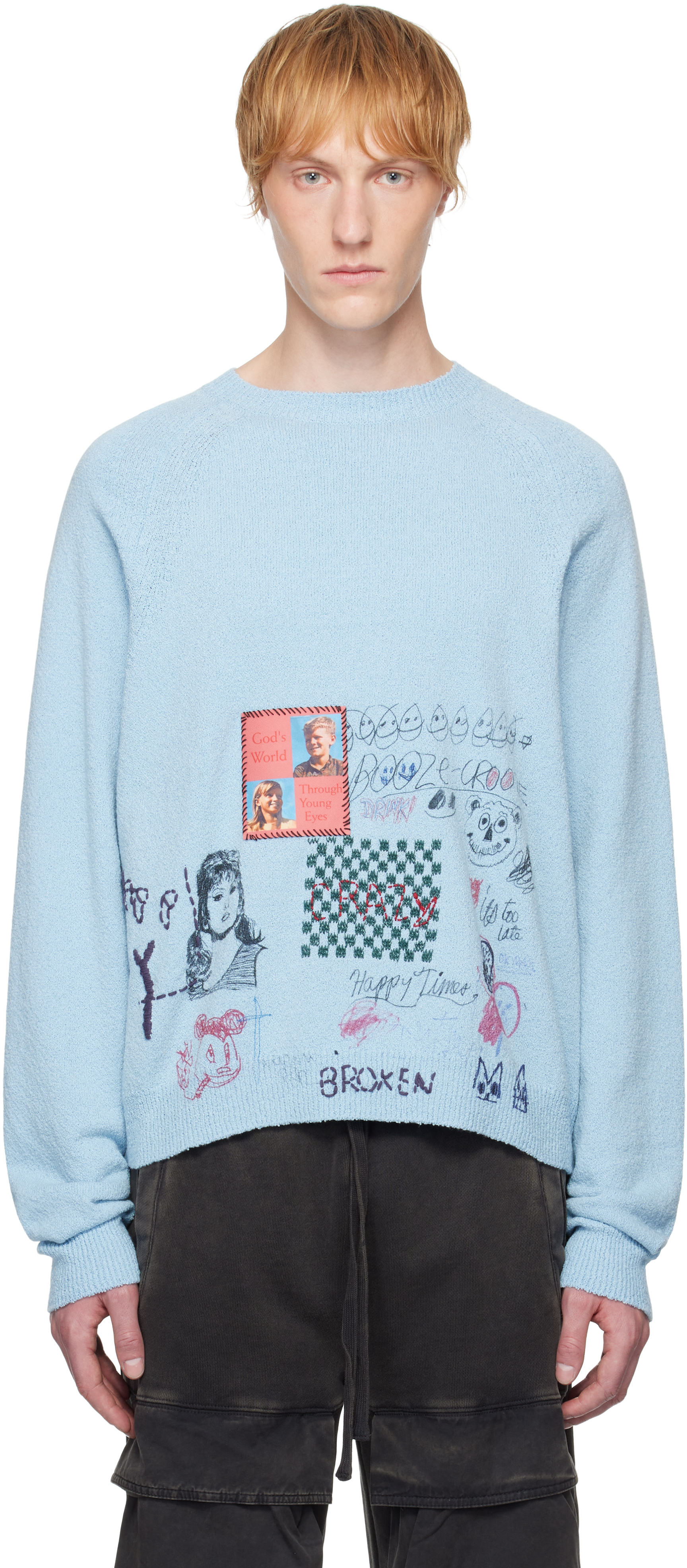 Blue 'Booze Crooze' Knit Sweater