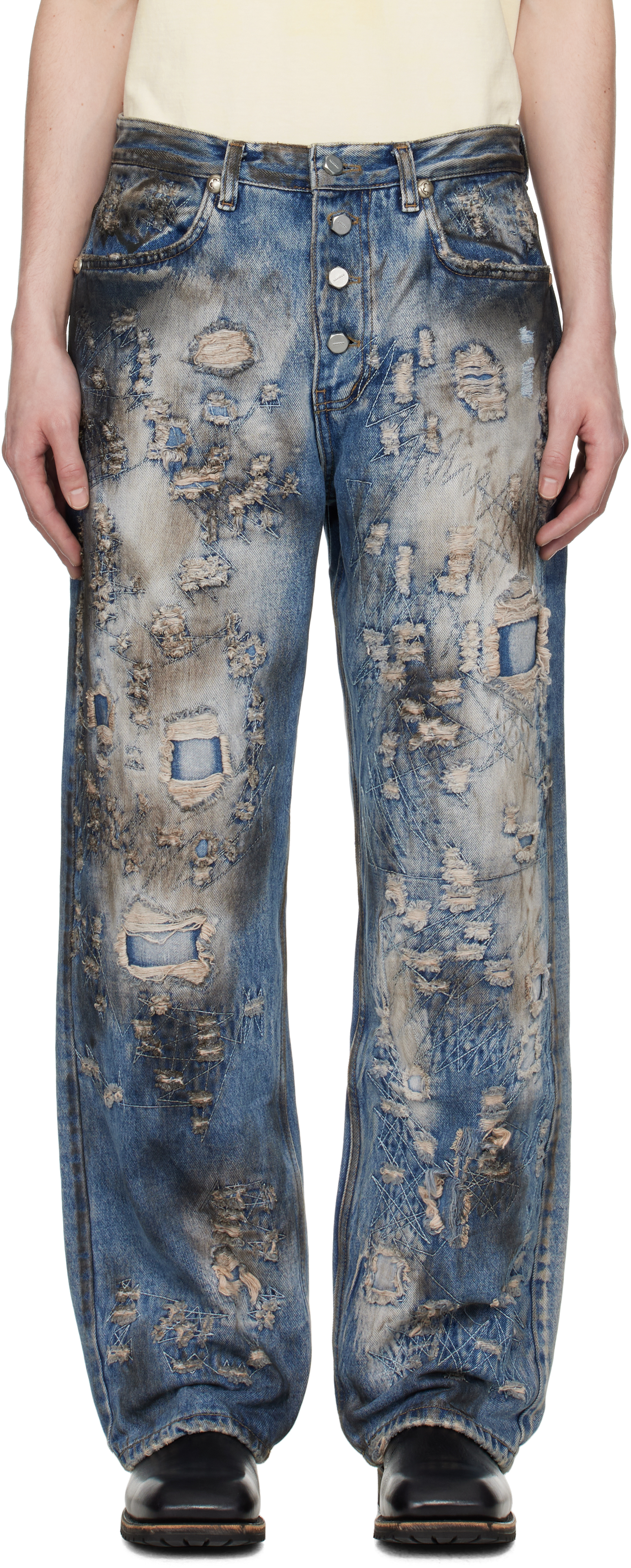Blue Combat Casualty Care Jeans