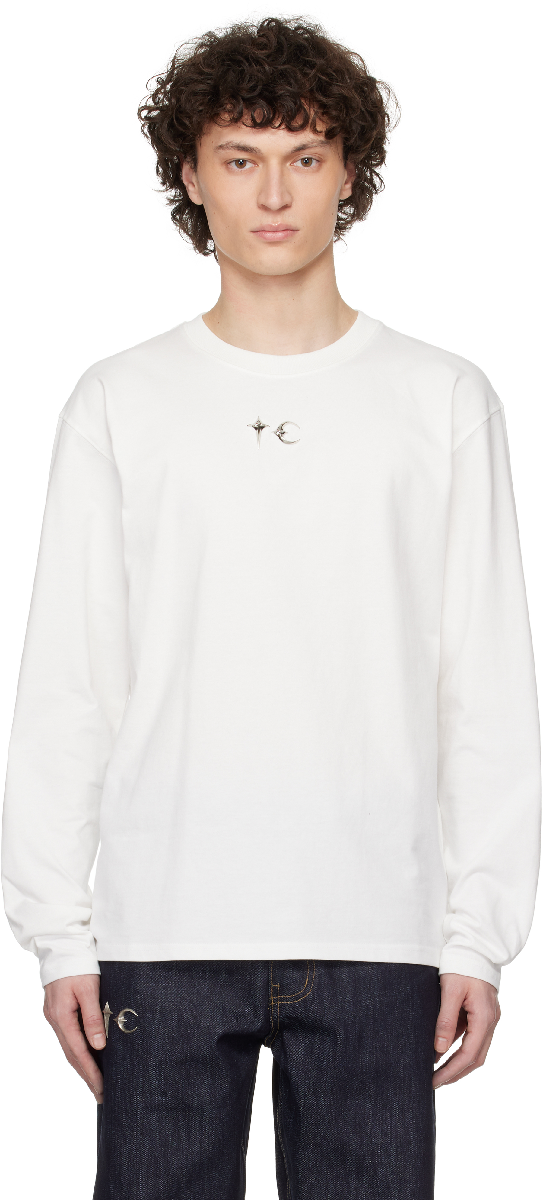 Thug Club White Tc Basic Long Sleeve T-shirt In White