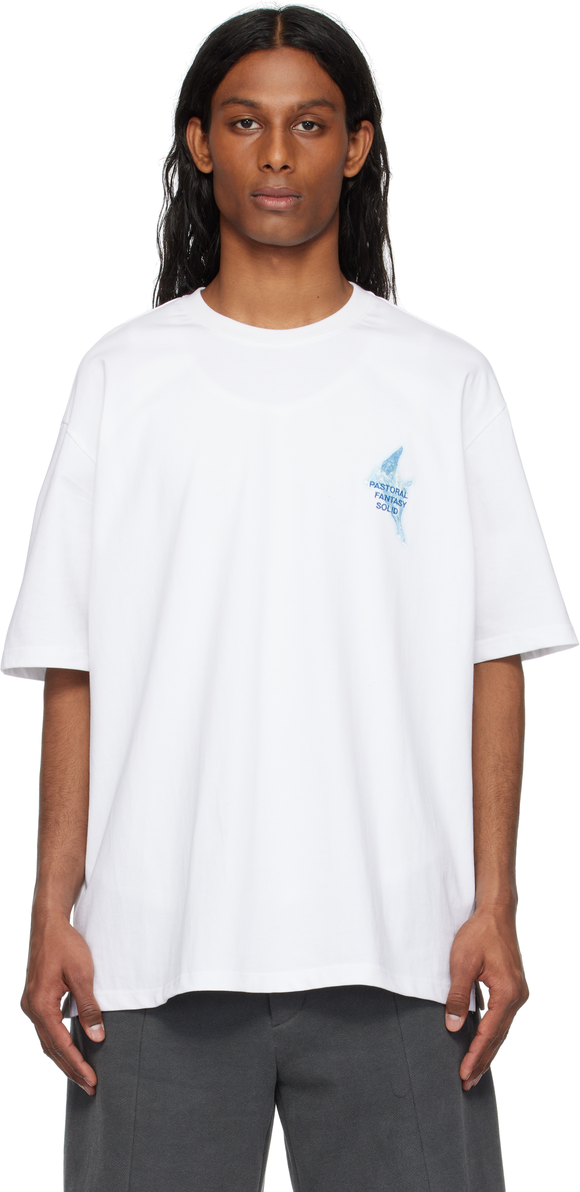 White 'Pastoral Fantasy' T-shirt