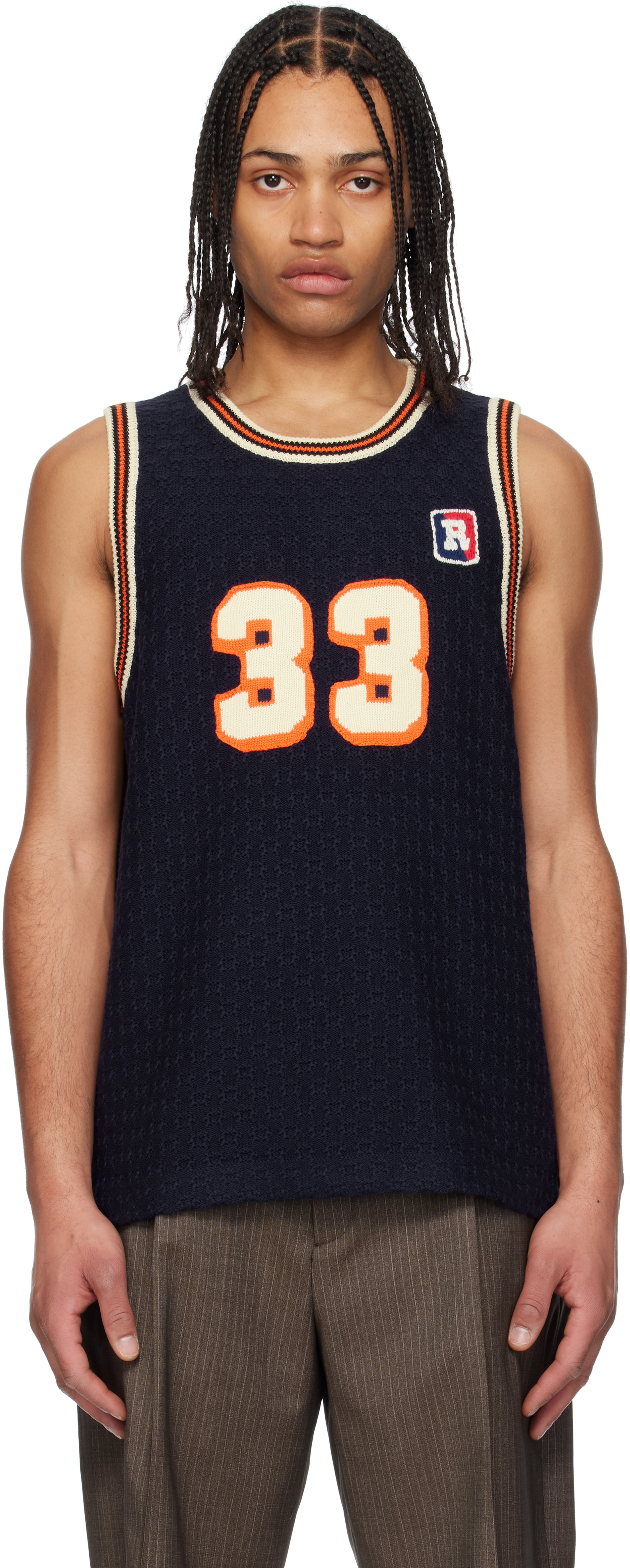 Off-White Knitting Basketball Tank Top