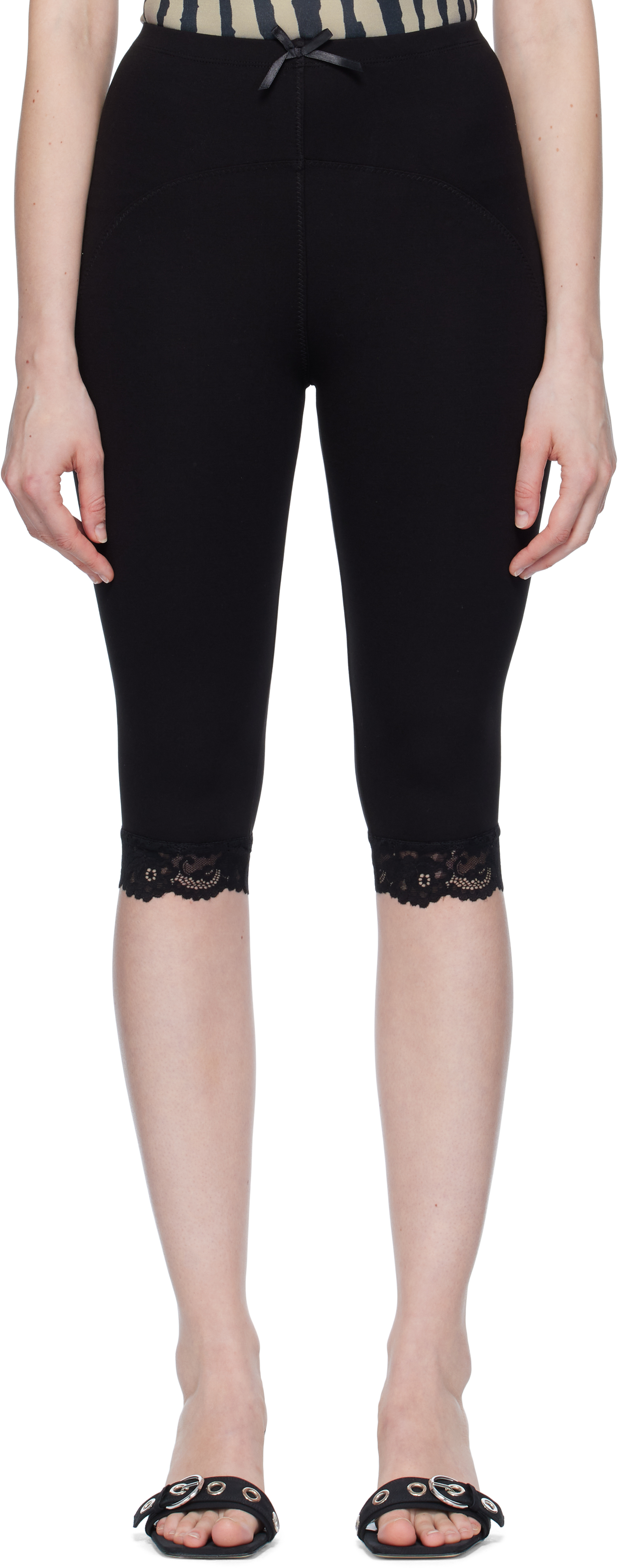 【関税込み】Miaou ブラック Billy Capri ショート レギンス BILLY CAPRI - BLACK – Miaou