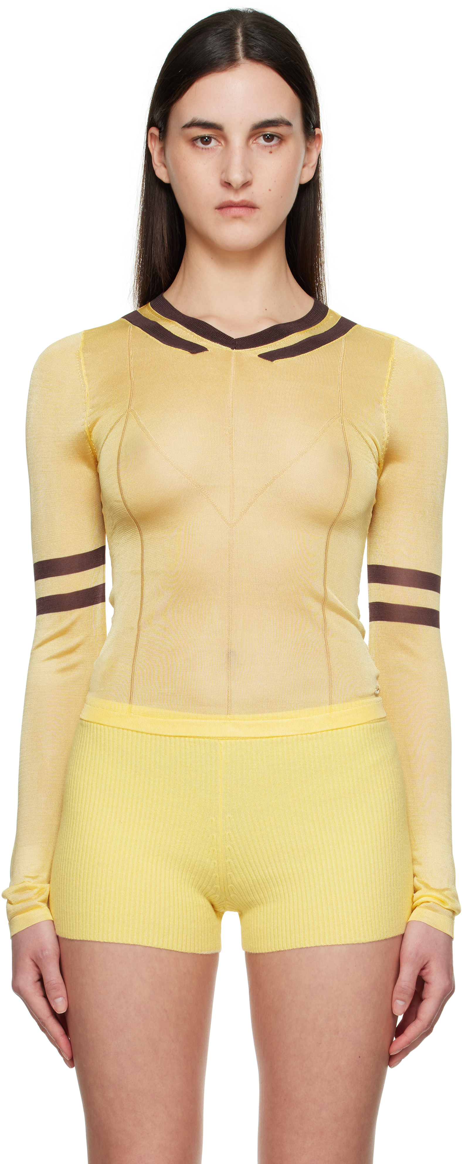MIAOU YELLOW MONICA SWEATER