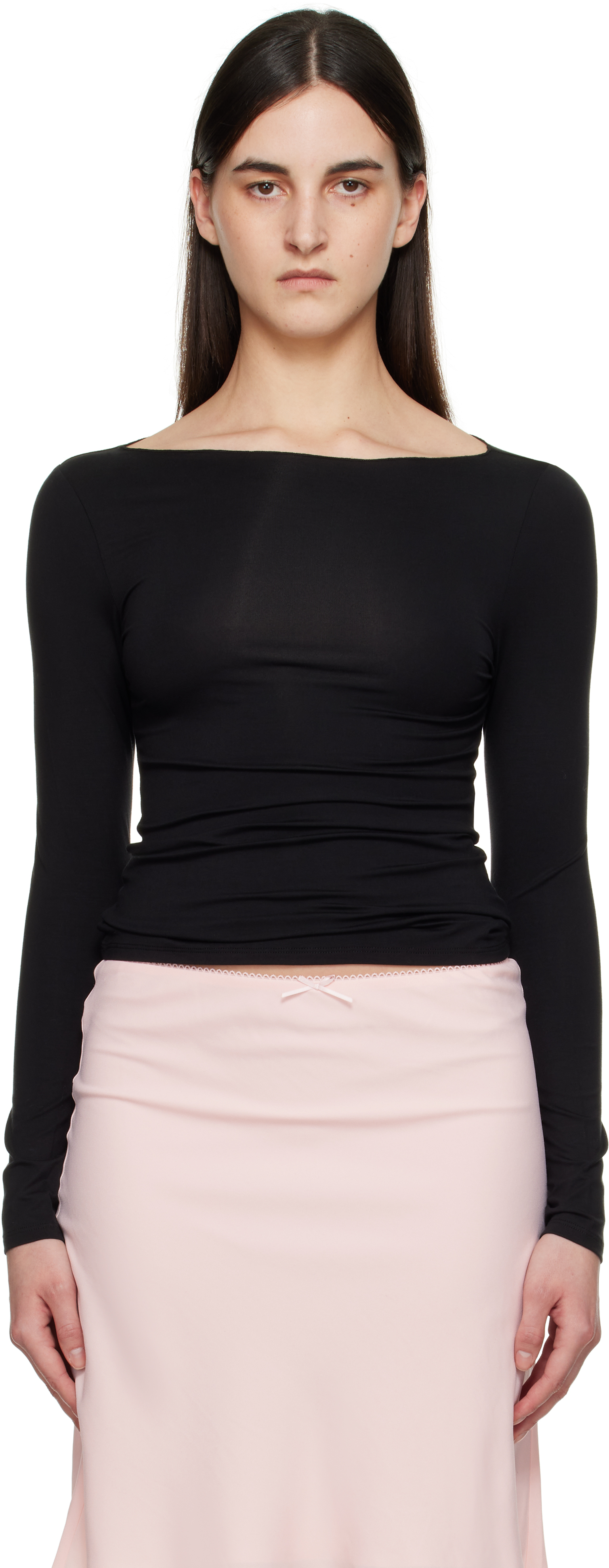MIAOU BLACK AMELIA T-SHIRT