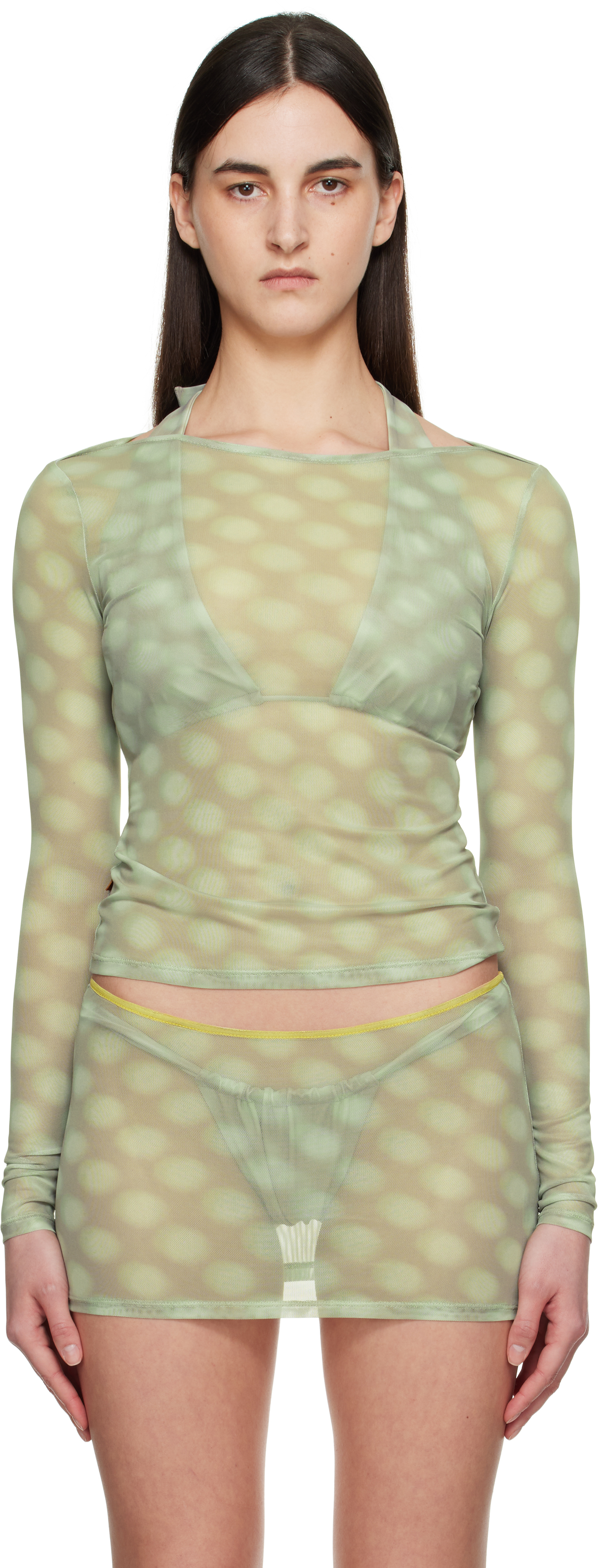MIAOU GREEN AMELIA T-SHIRT 