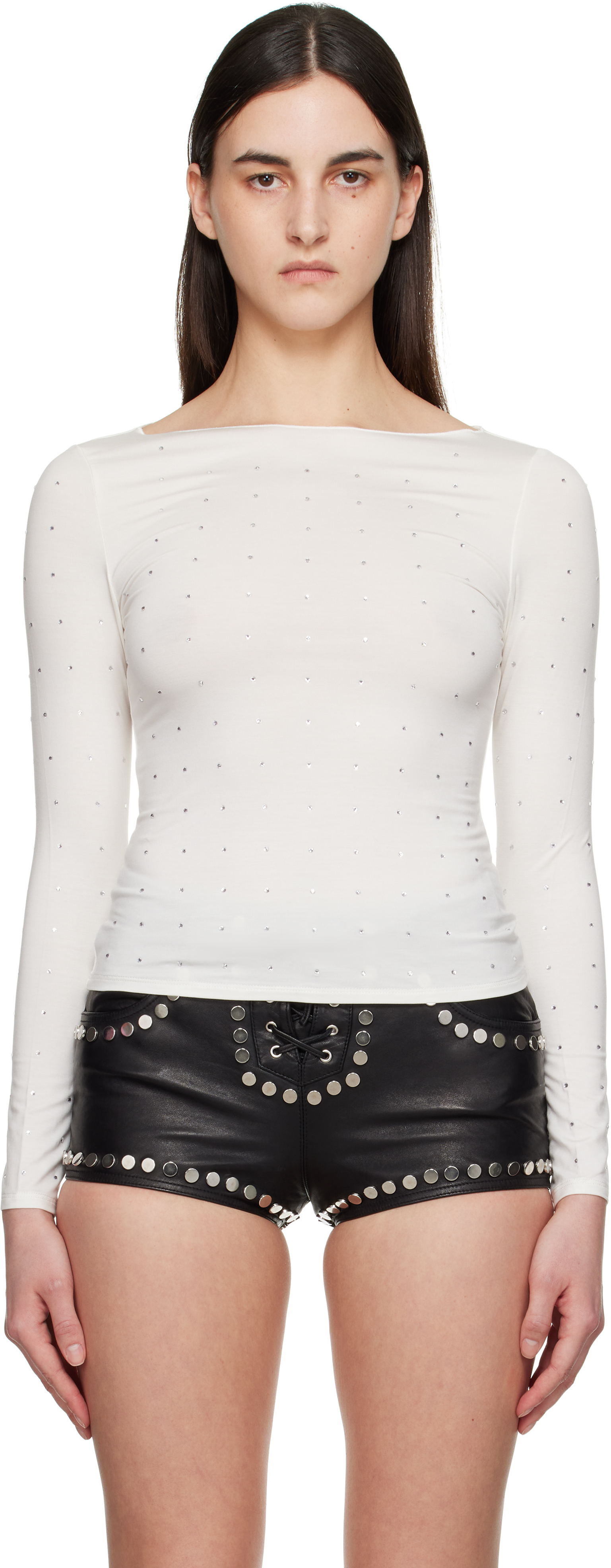 MIAOU WHITE AMELIA T-SHIRT 