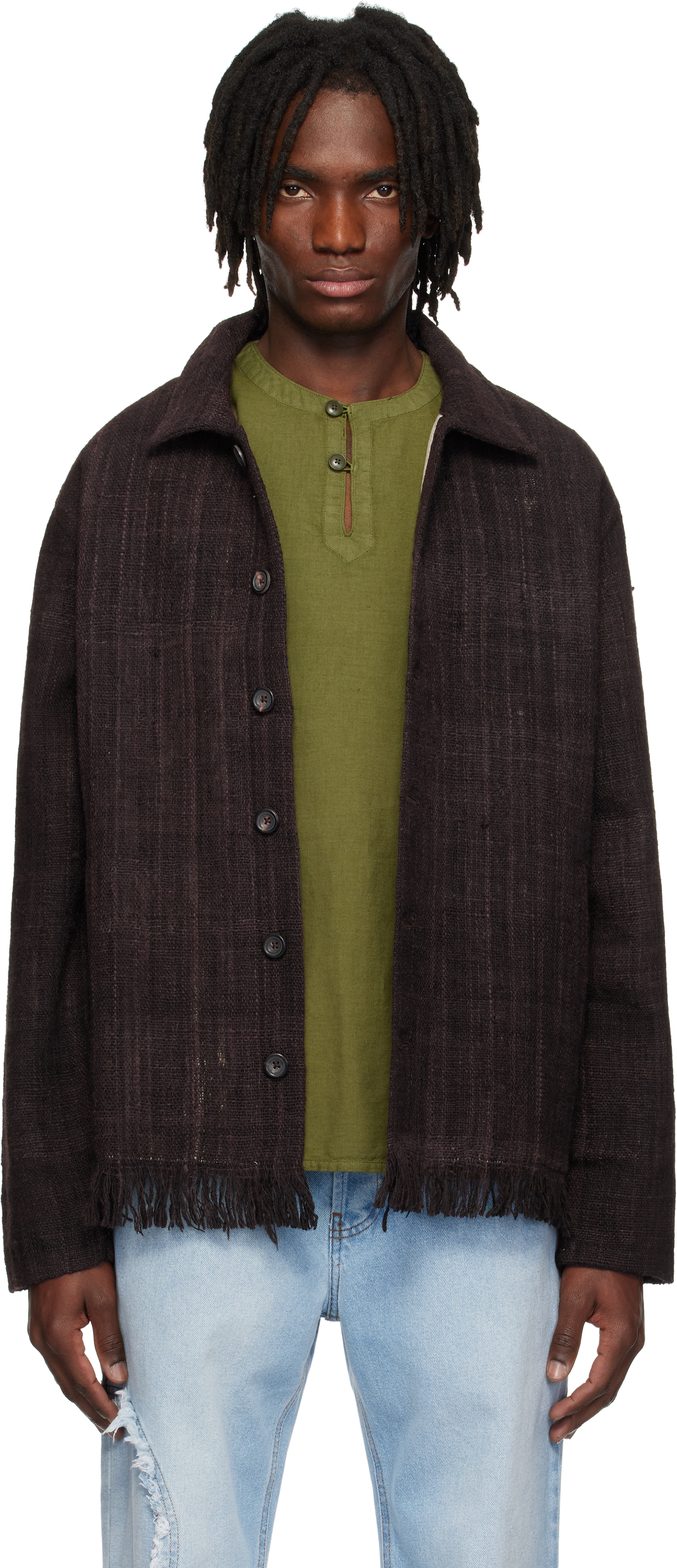 Brown Cropped Jacket