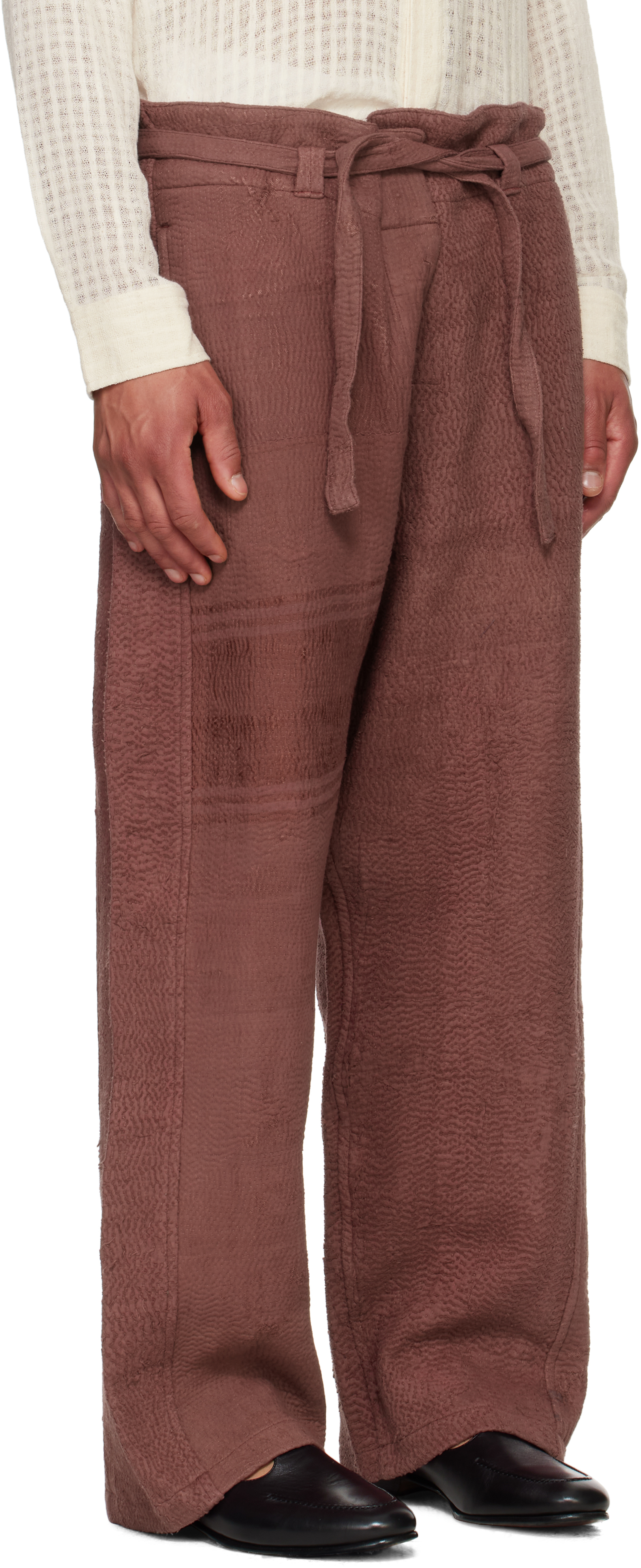 KARTIK RESEARCH BURGUNDY JUDO TROUSERS