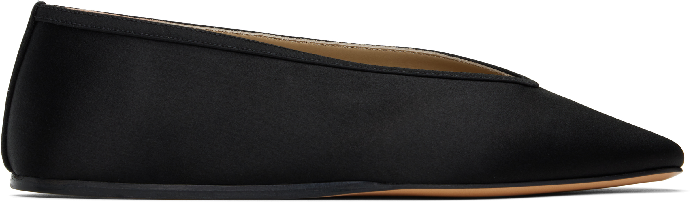 Black Luna Ballerina Flats