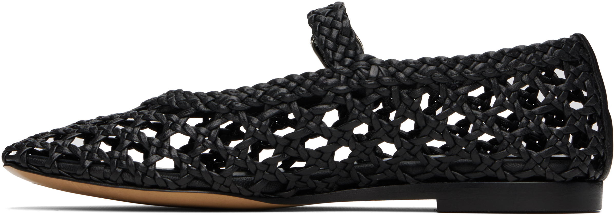 LE MONDE BERYL BLACK MARY JANE BALLERINA FLATS 