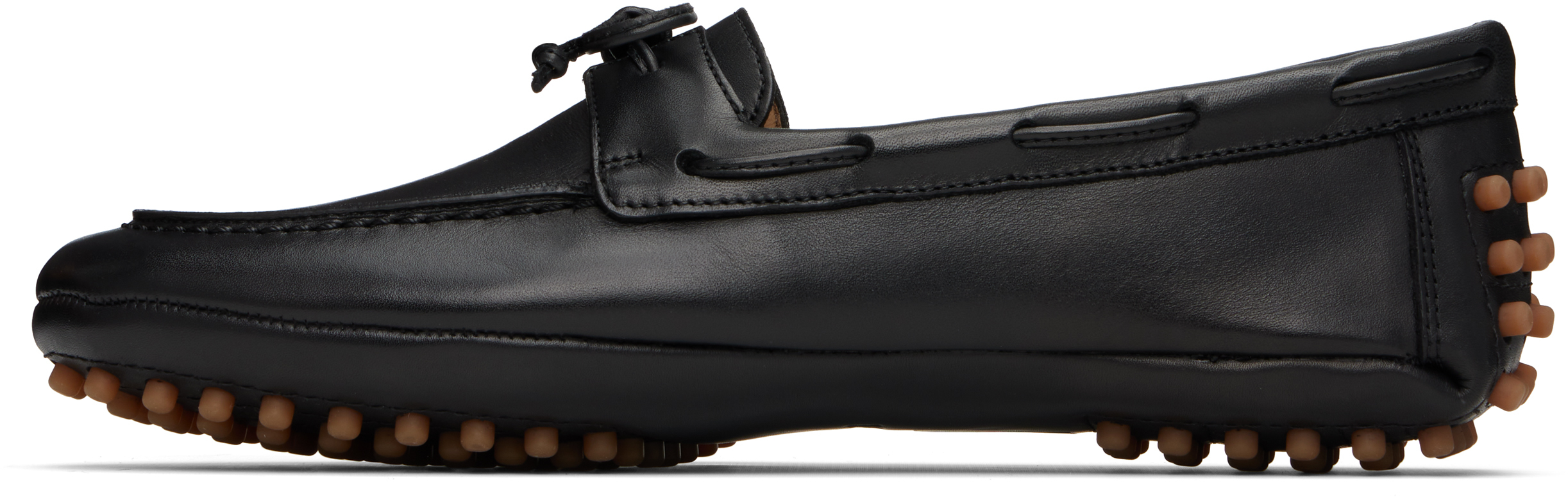 LE MONDE BERYL BLACK DRIVER SLIP-ON LOAFERS 