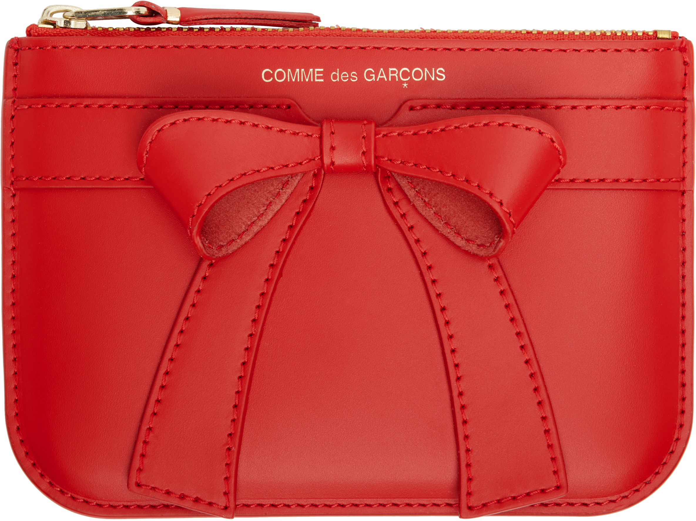 COMME des GARÇONS WALLETS: Red Big Bow Wallet | SSENSE