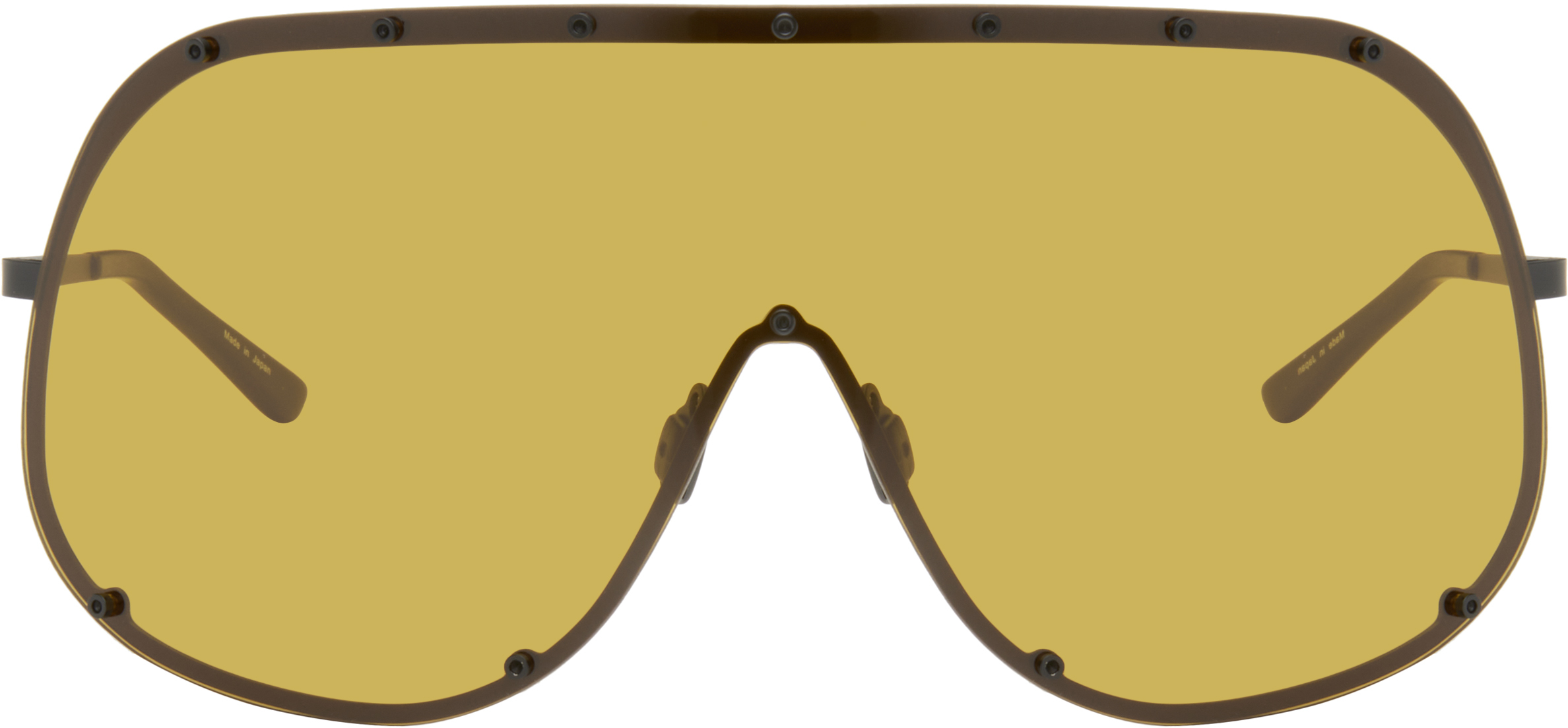 Black & Yellow Shield Sunglasses