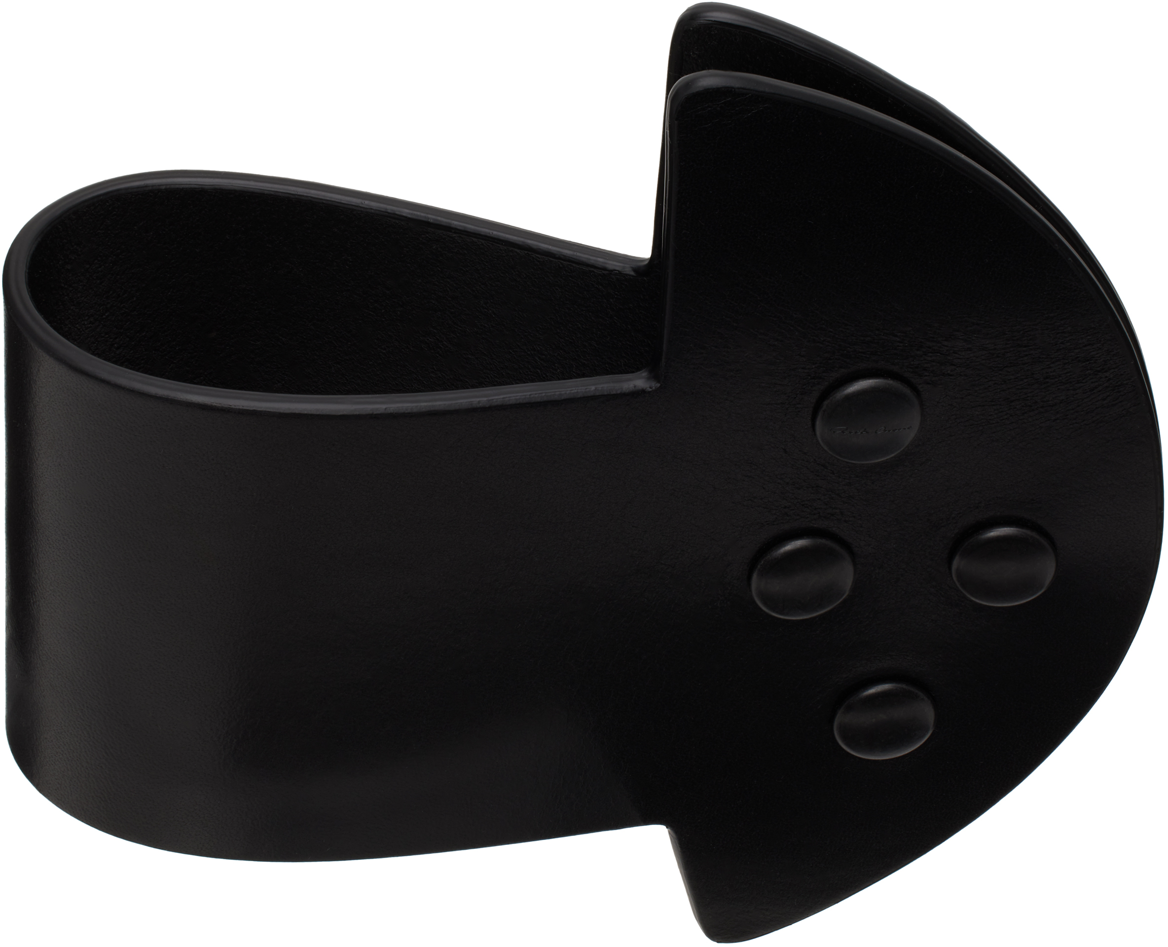 Rick Owensのブラック Hollywood Anthem Snaps Cuff