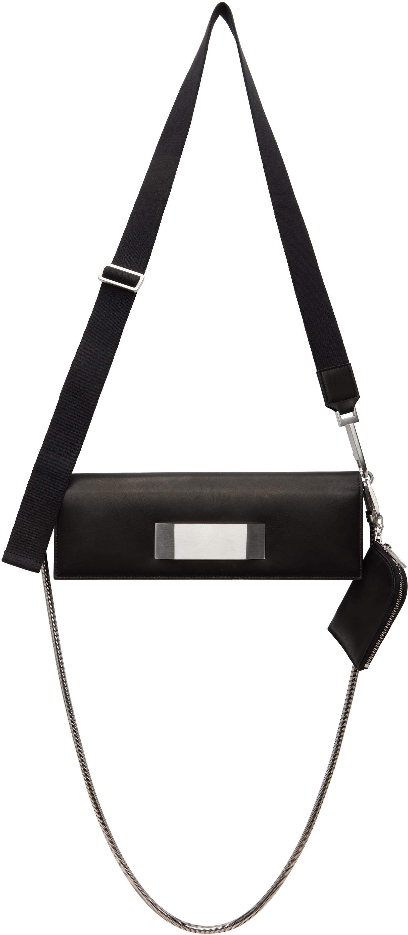 Black Hollywood Griffin Baguette Bag