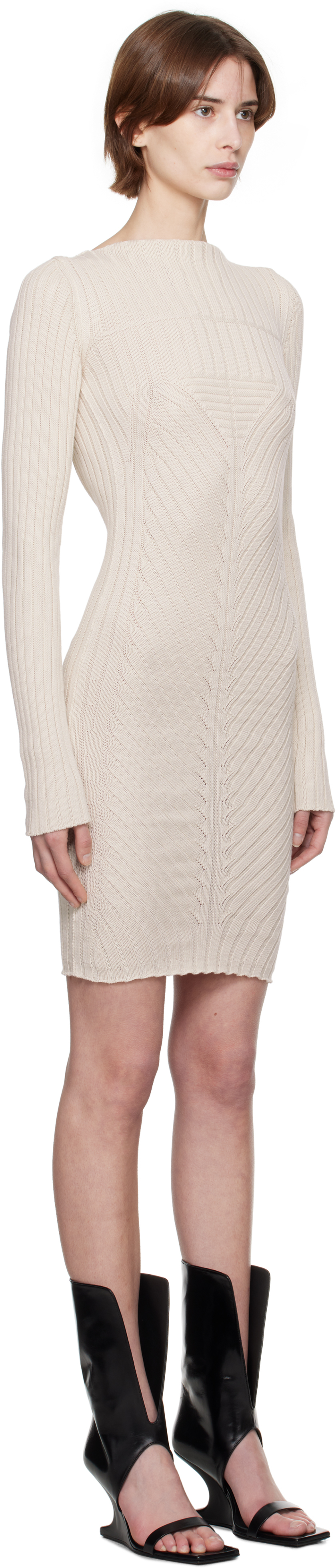 Rick Owens Off-white Hollywood S Minidress In 41 Dinge