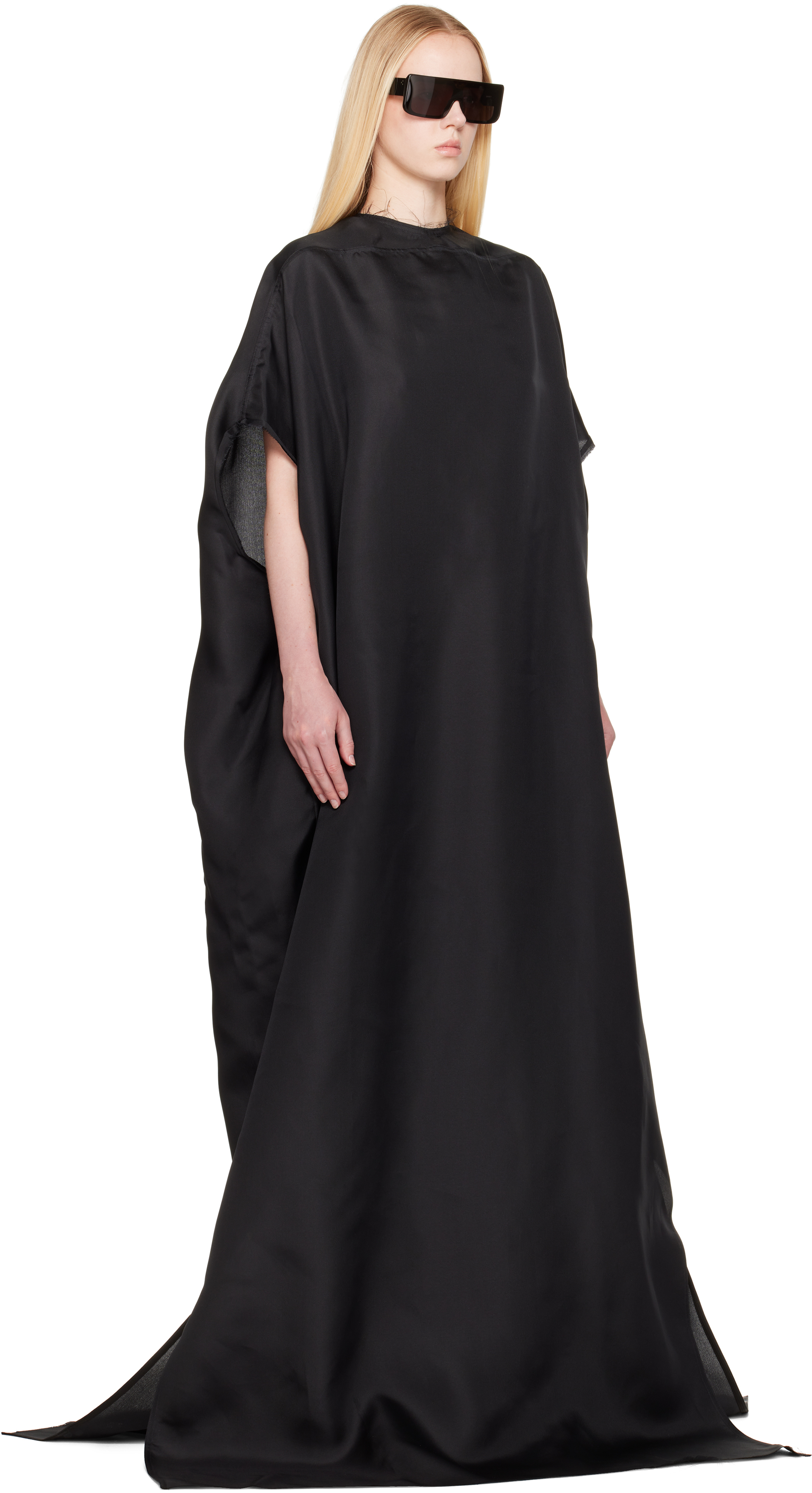 Rick Owens Black Hollywood Tommy Maxi Dress In Black