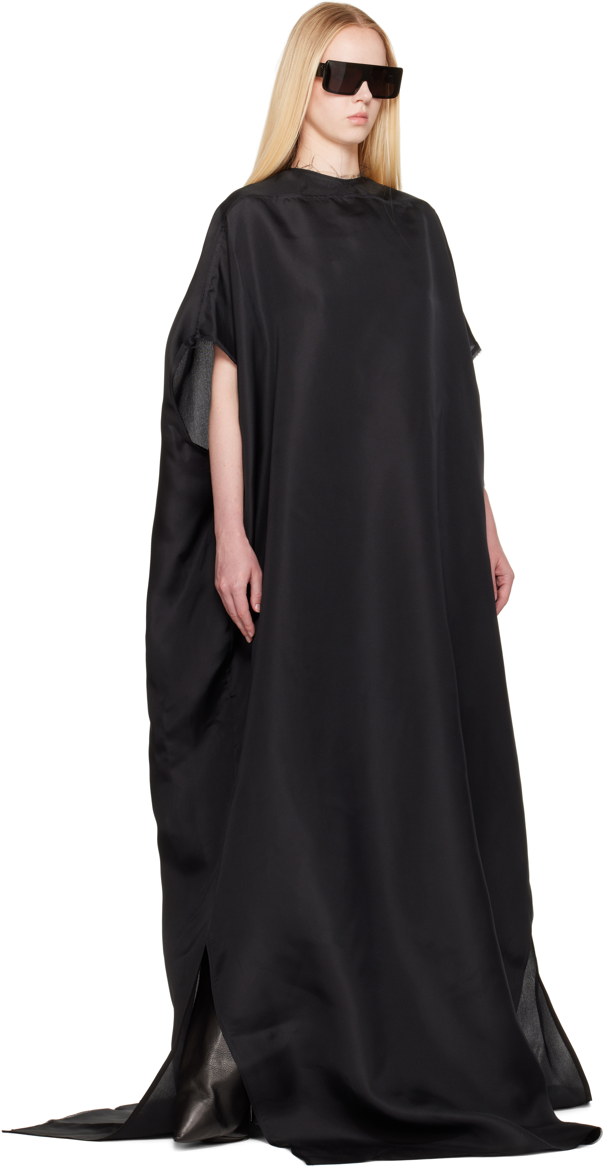 Rick Owens Black Hollywood Tommy Maxi Dress In Black
