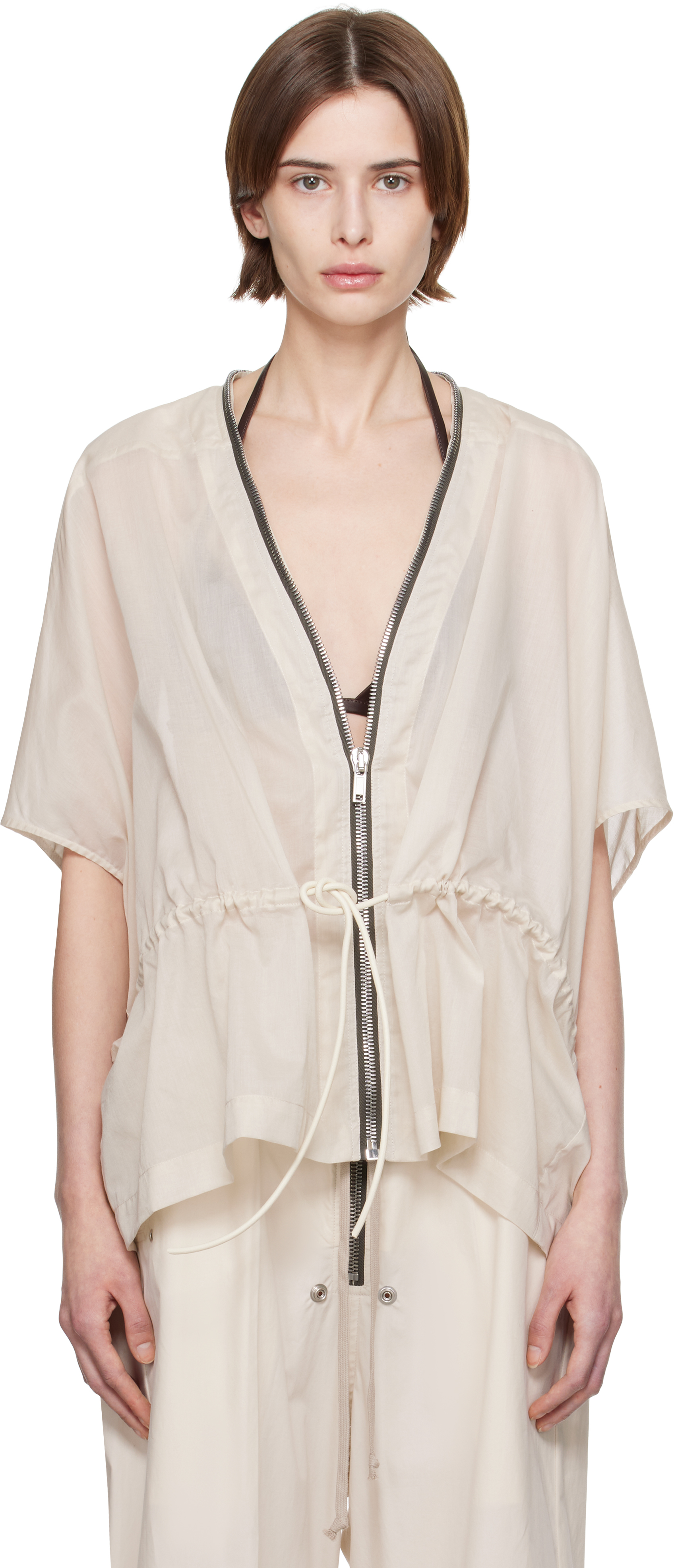 【Rick Owens】Hollywood Sail ジャケット Off-White Hollywood Sail Jacket by Rick Owens on Sale