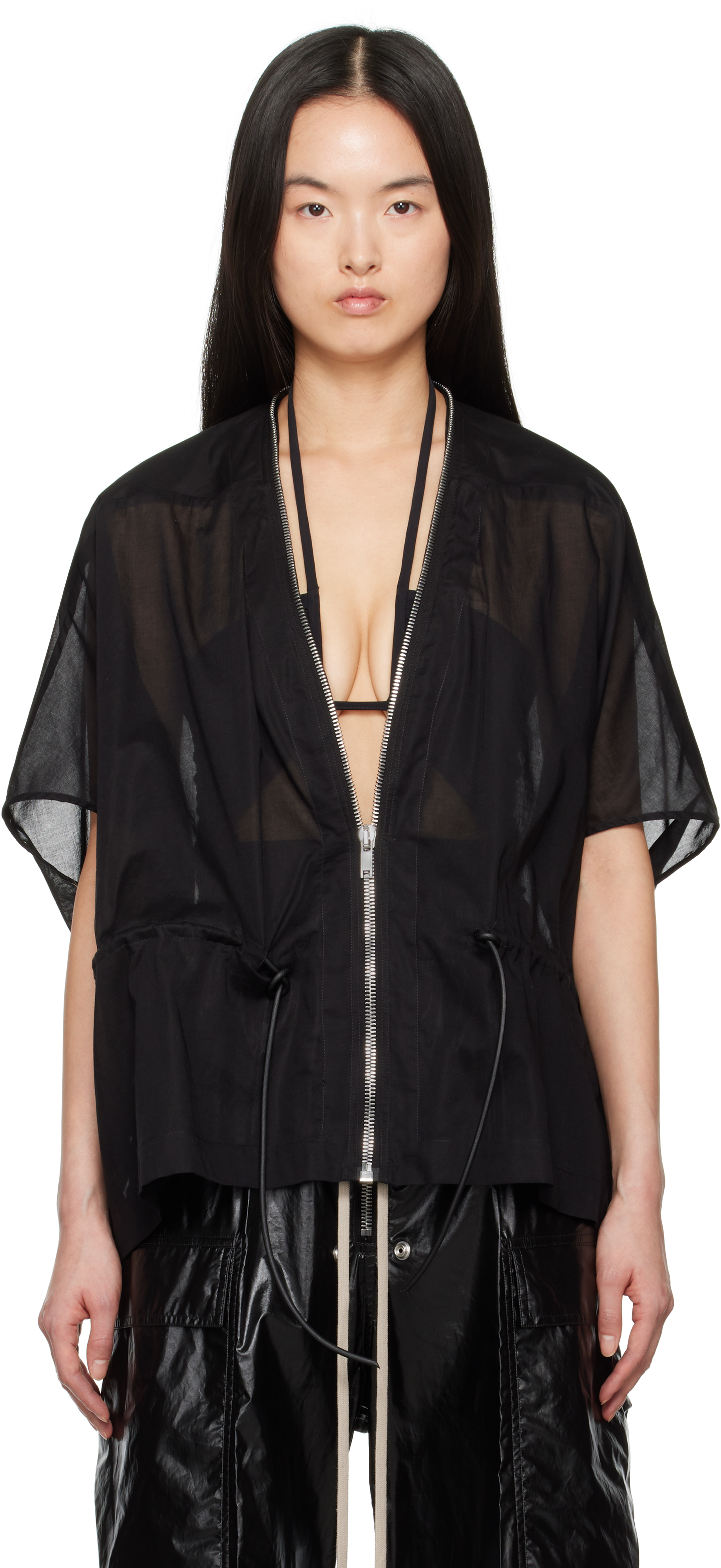 【関税込み】Rick Owens ブラック Hollywood Sail ジャケット Rick Owensのブラック Hollywood Sail ジャケットがセール中