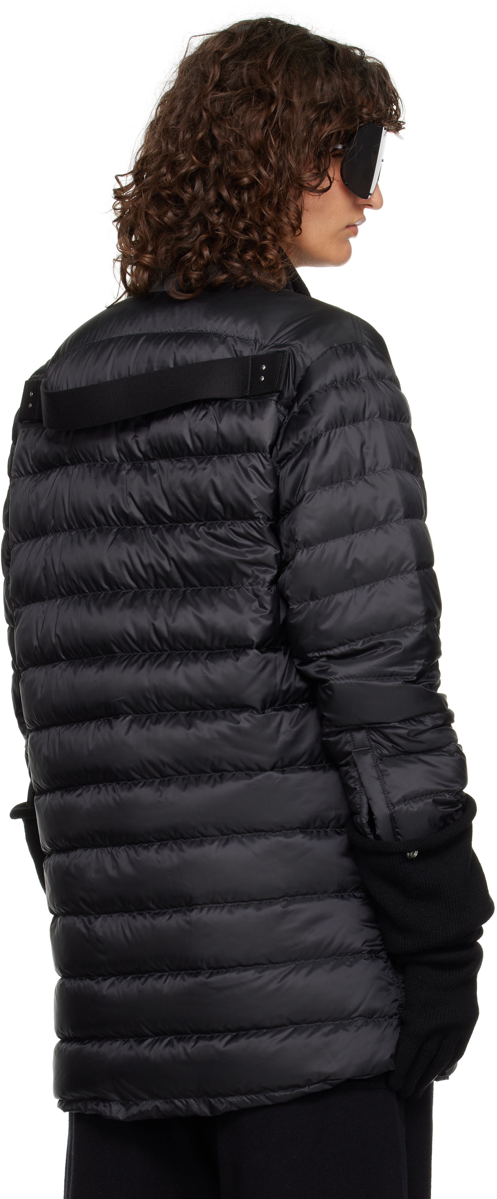 Rick Owens Moncler + 'outershirt' Down Jacket In 999 Black