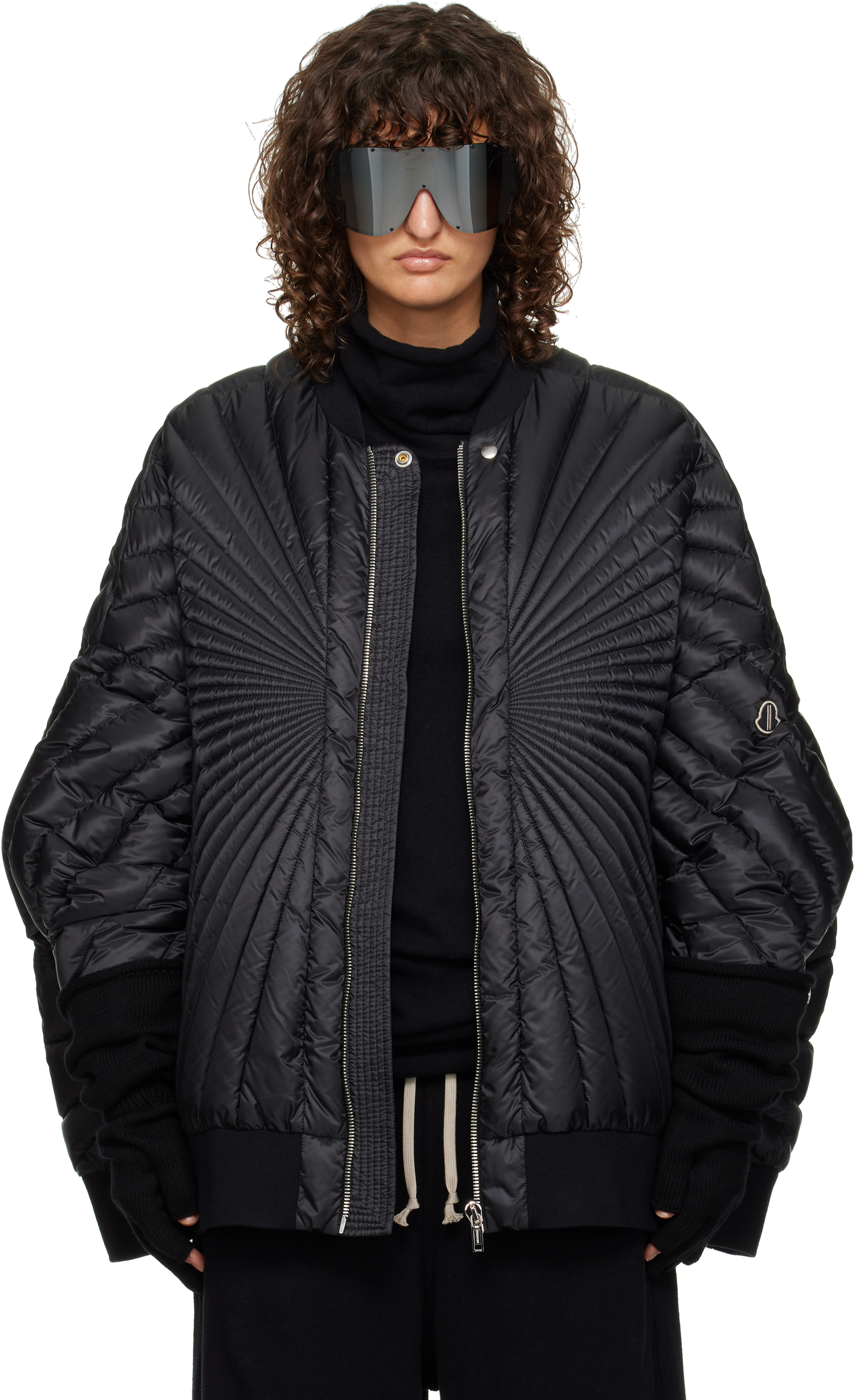 Moncler + Rick Owens Black Radiance Peter Bomber Jacket