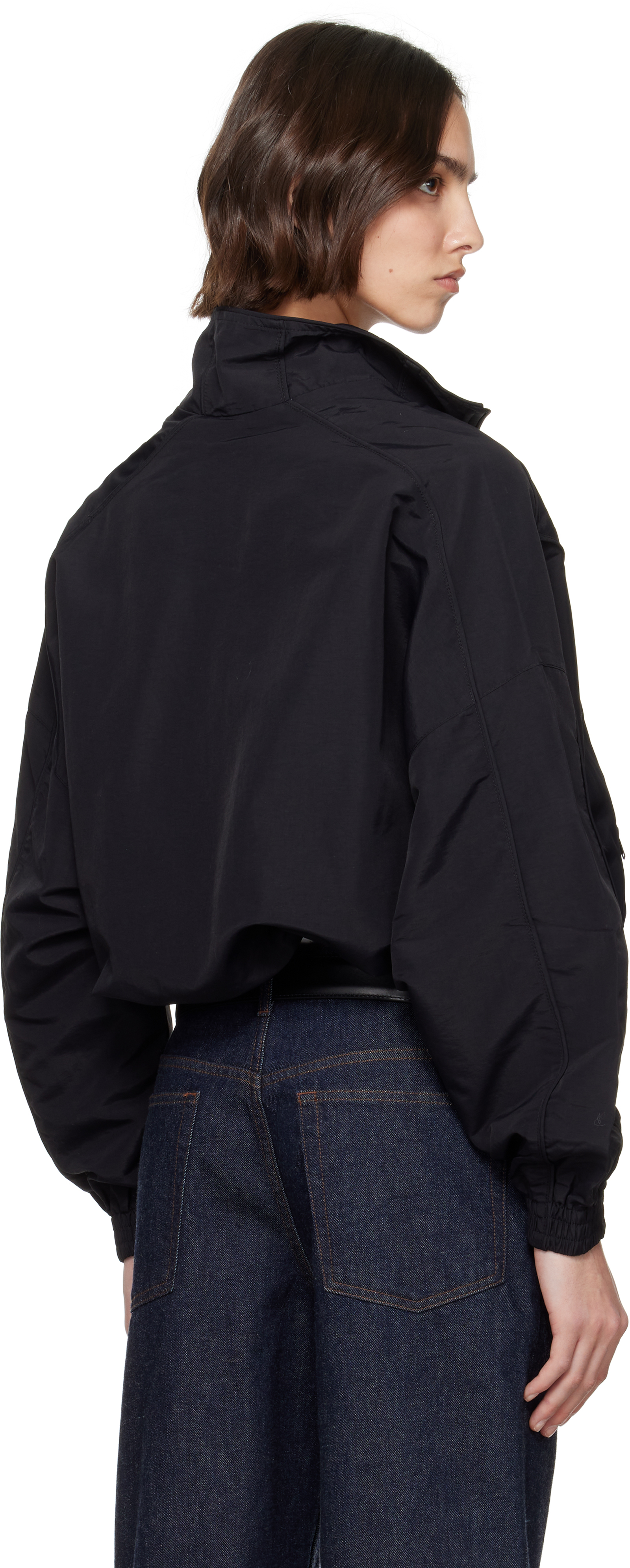 Willy Chavarria Black Ruff Rider Track Jacket
