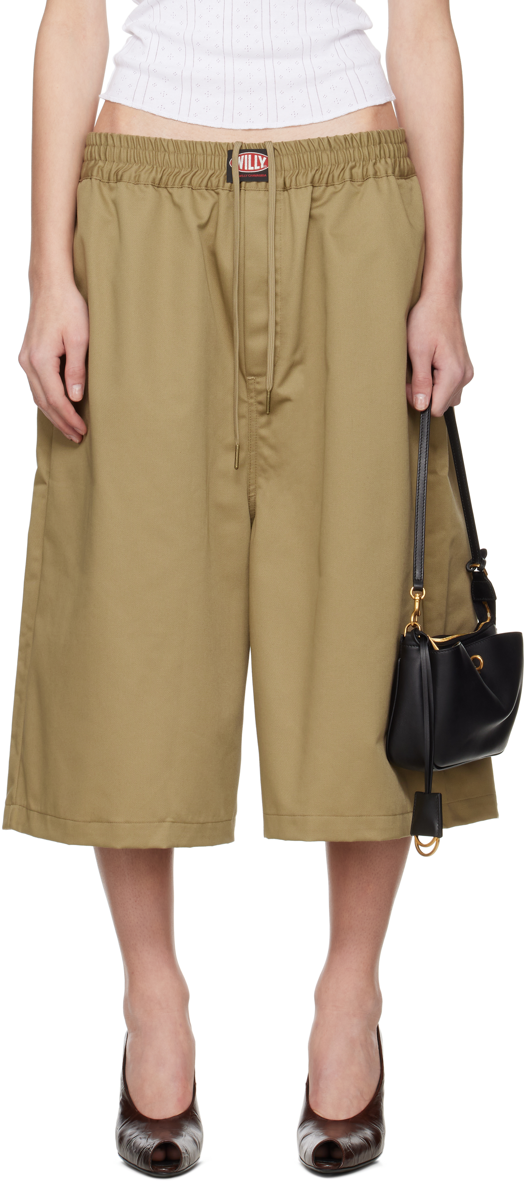 Willy Chavarria Khaki Órale Boxer Shorts