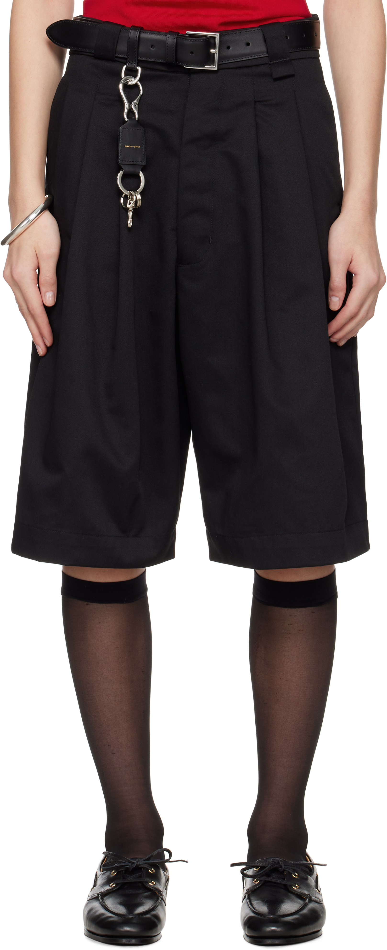 Willy Chavarria Black Borracho Shorts