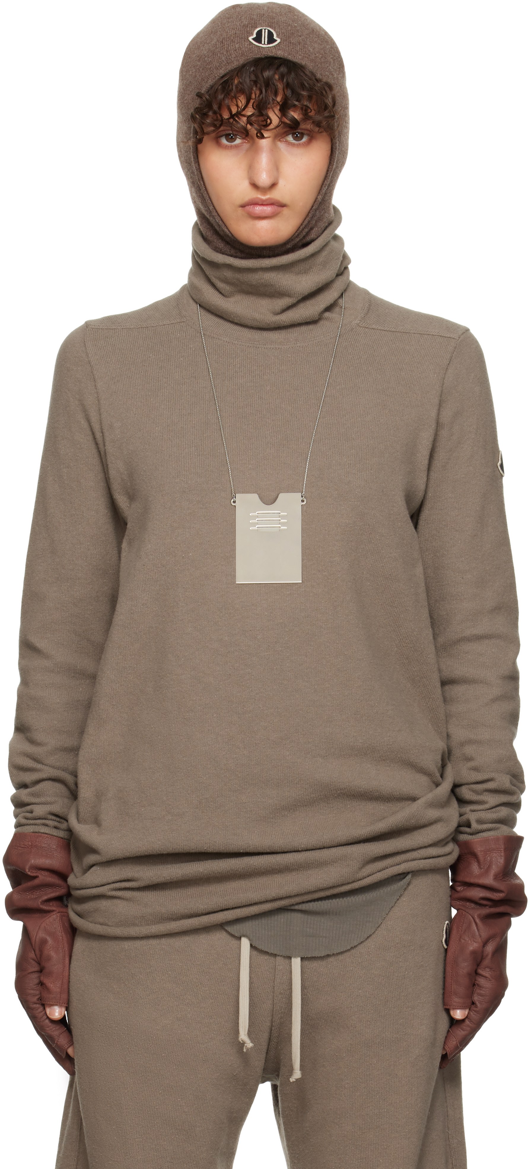 Rick Owens: Moncler + Rick Owens Gray Surf Turtleneck | SSENSE Rick Owens: Moncler + Rick Owens Gray Surf Turtleneck | SSENSE